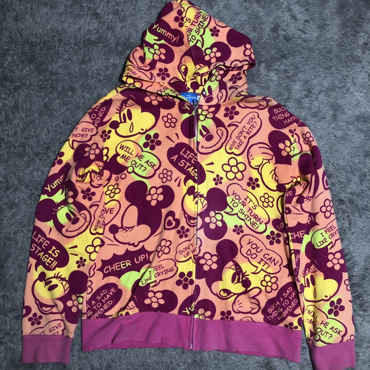 Disney × Mickey Mouse Y2k hoodie mickey mouse full print Size L / US 10 / IT 46 - 2 Thumbnail
