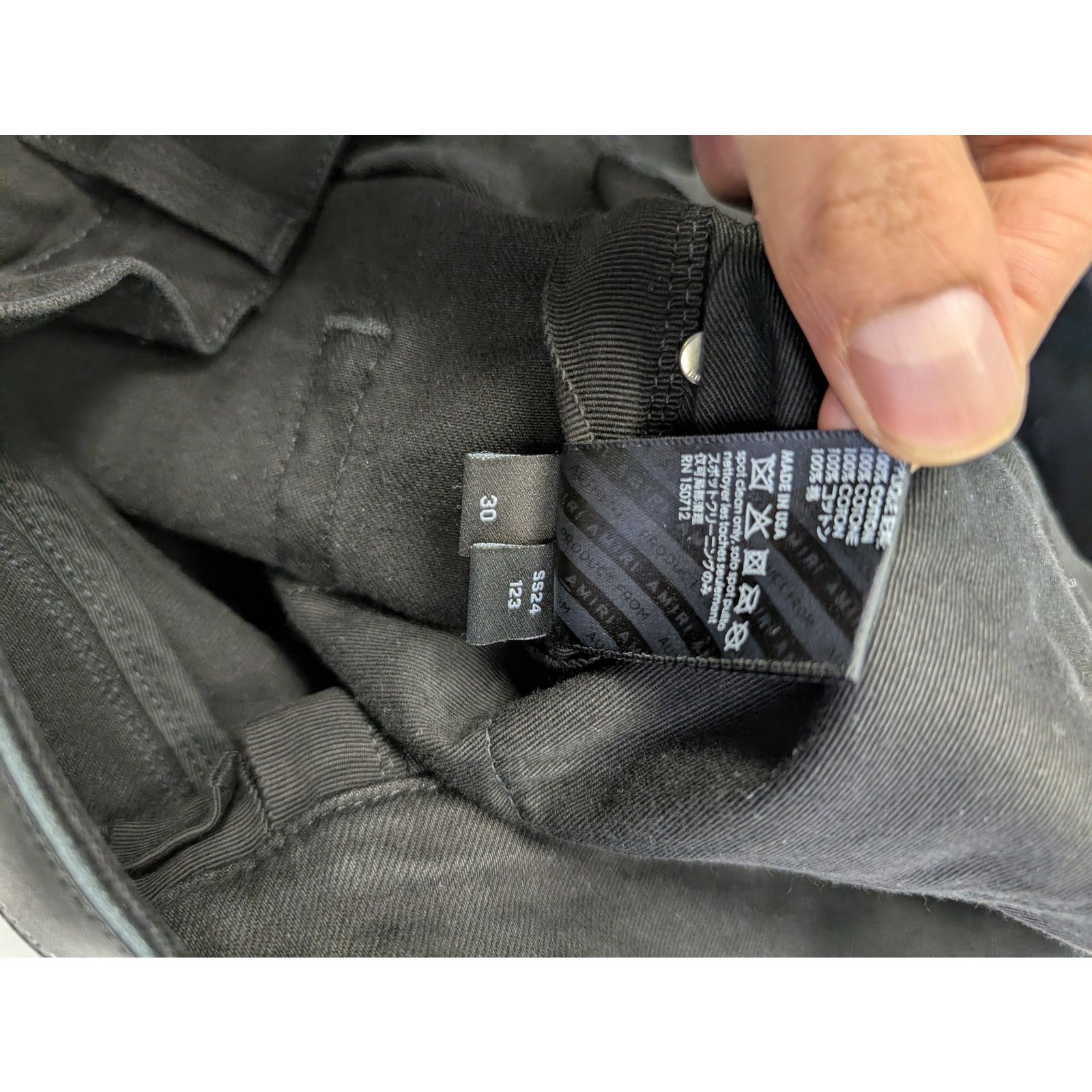 Amiri o1rshd1 Tie Dye Core Logo Jean in Black Size US 30 / EU 46 - 16 Thumbnail