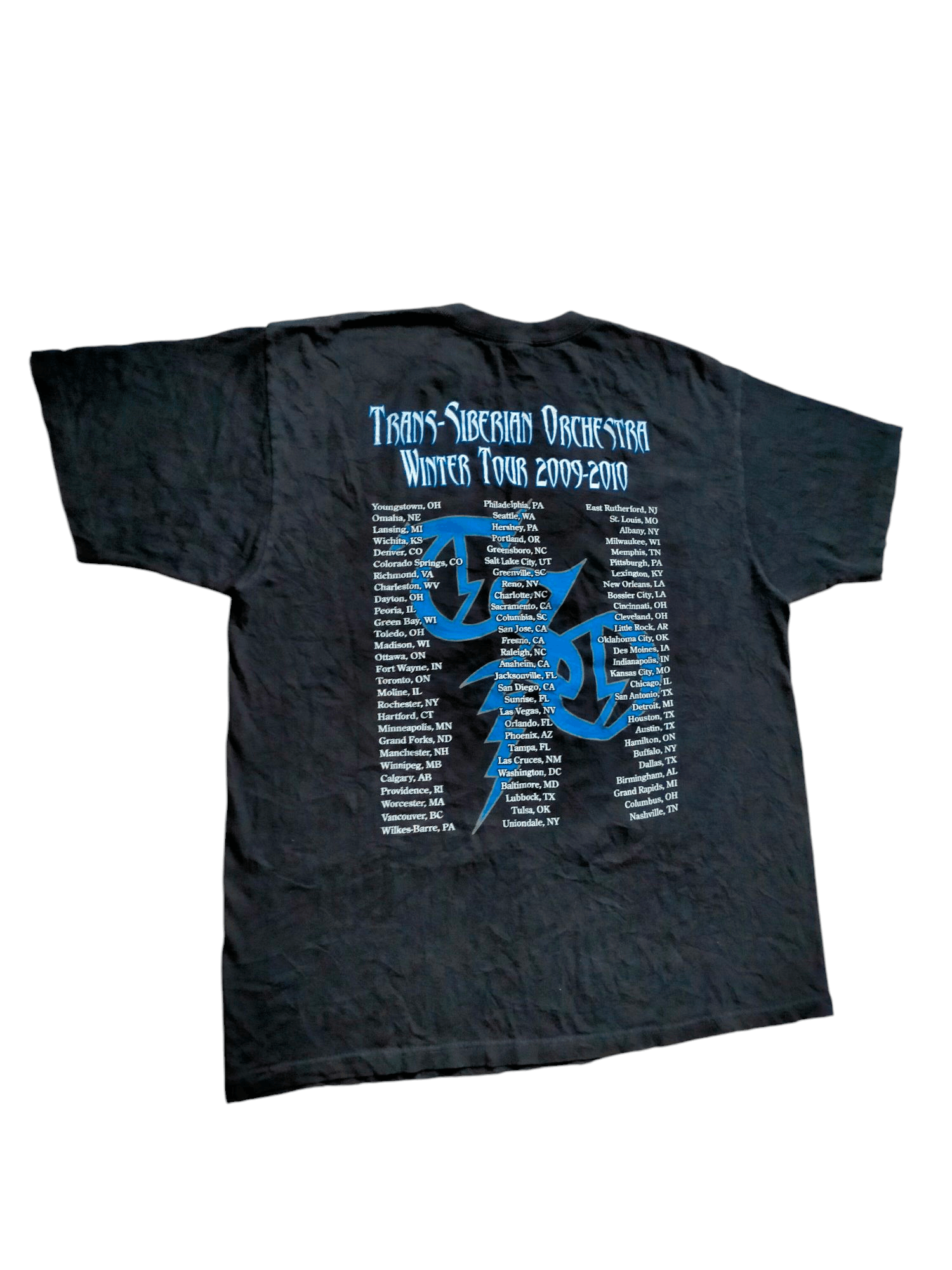 Band Tees × Vintage Vintage 2009 Trans-Siberian Orchestra Band tees Black tee Size US XL / EU 56 / 4 - 6 Thumbnail