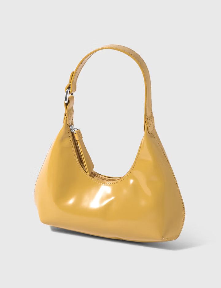 By Far o1mle1224 Size : OS/Semi Patent Leather Bag in Yellow Size ONE SIZE - 4 Thumbnail