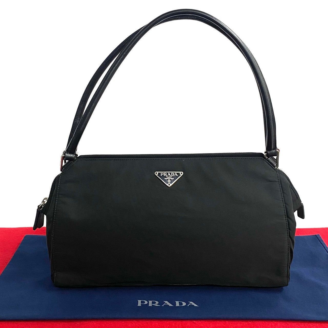 Prada Prada Handbag Black Leather Size ONE SIZE - 1 Thumbnail