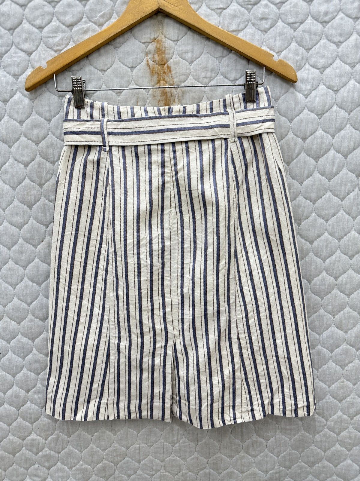 Loro Piana 🔥🔥🔥ARCHIVE LORO PIANA BELTED STRIPE SKIRTS Size 27" / US 4 / IT 40 - 5 Thumbnail