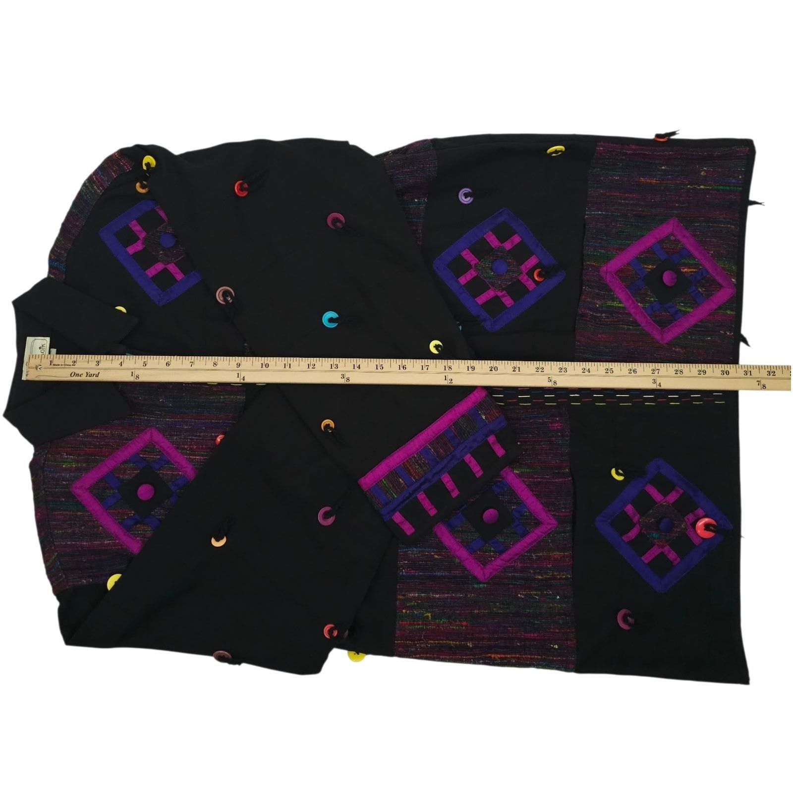 Other Yak Magik Jacket XL Geometric Oversized Blazer Vintage 90s Size XL / US 12-14 / IT 48-50 - 5 Thumbnail