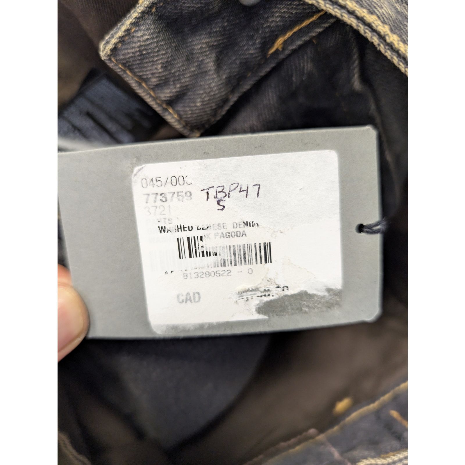 Balenciaga o1rshd1 Cargo Denim Trousers Pants in Washed Black Size US 30 / EU 46 - 23 Thumbnail