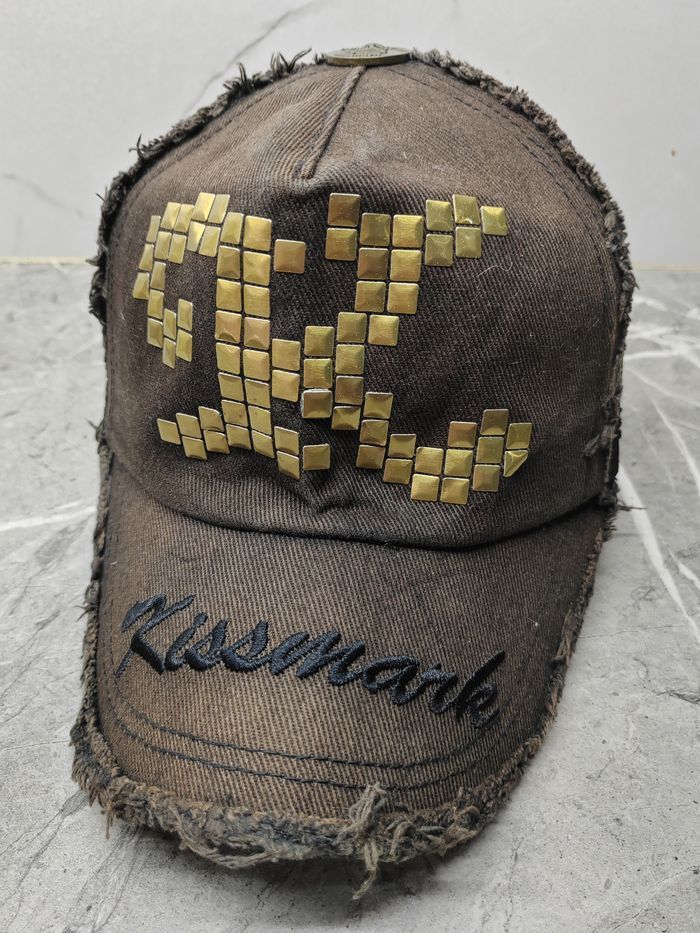 Japanese Brand Vintage Kissmark Distressed Style Cap Hat Size ONE SIZE - 1 Thumbnail