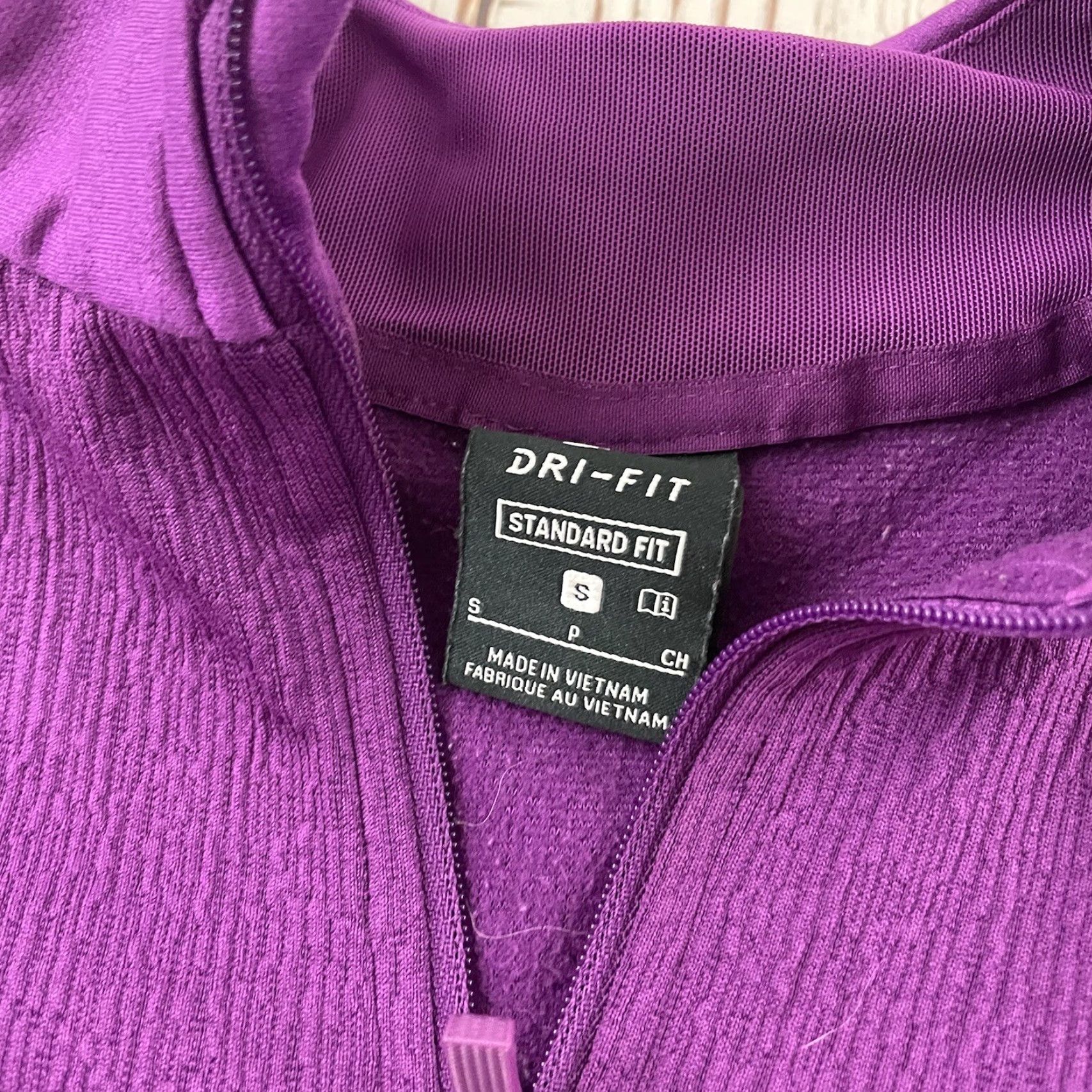 Nike Nike Dri-Fit Pullover Jacket Women's Small Purple Size S / US 4 / IT 40 - 2 Thumbnail