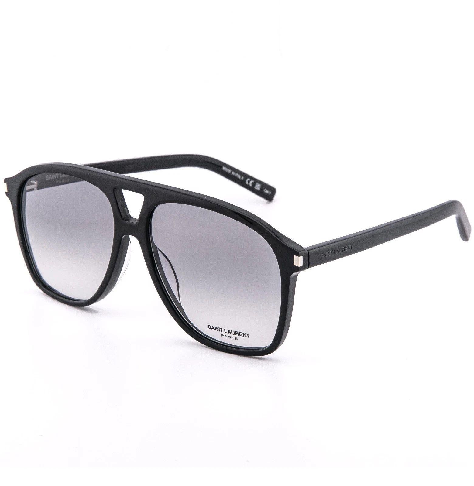 Saint Laurent Paris SAINT LAURENT DUNE SL 596 SL596 Black Aviator Sunglasses 006 Size ONE SIZE - 5 Thumbnail