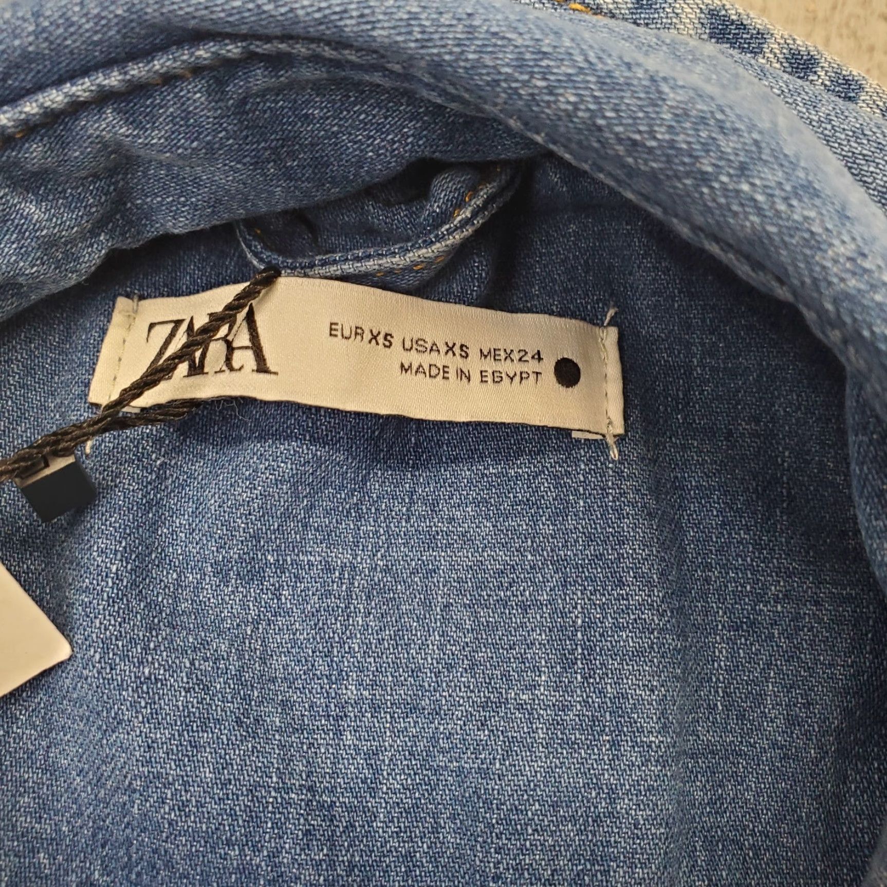 Zara Zara Casual Shirt Mens XS Blue Denim Relaxed Fit Long-Sleeve Button Up Size US XS / EU 42 / 0 - 6 Thumbnail