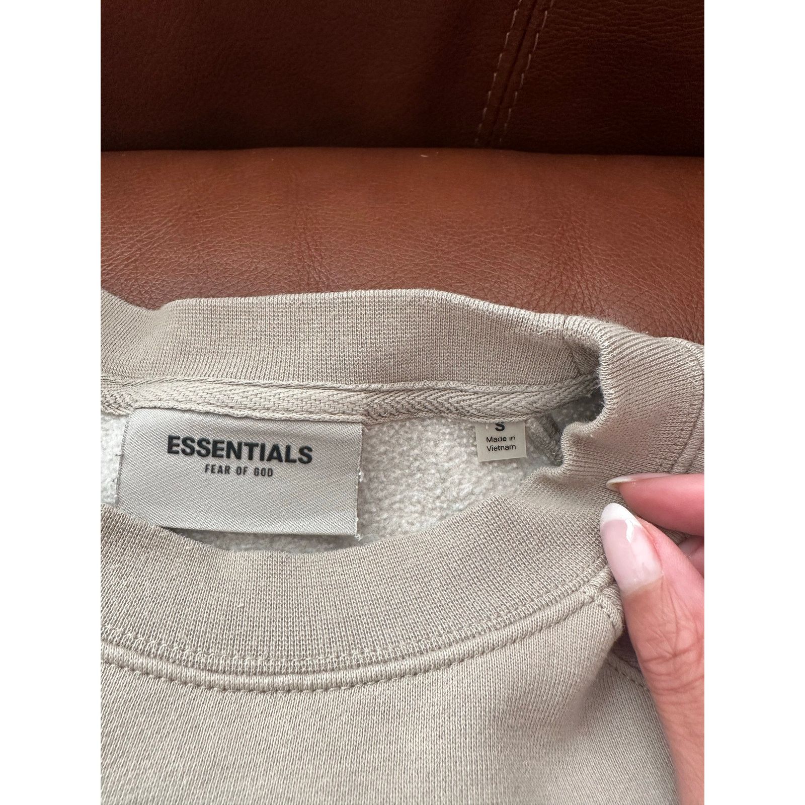 Fear of God Fear of God Essentials Men's Brown Fleece Crewneck - Size S Size US S / EU 44-46 / 1 - 9 Thumbnail