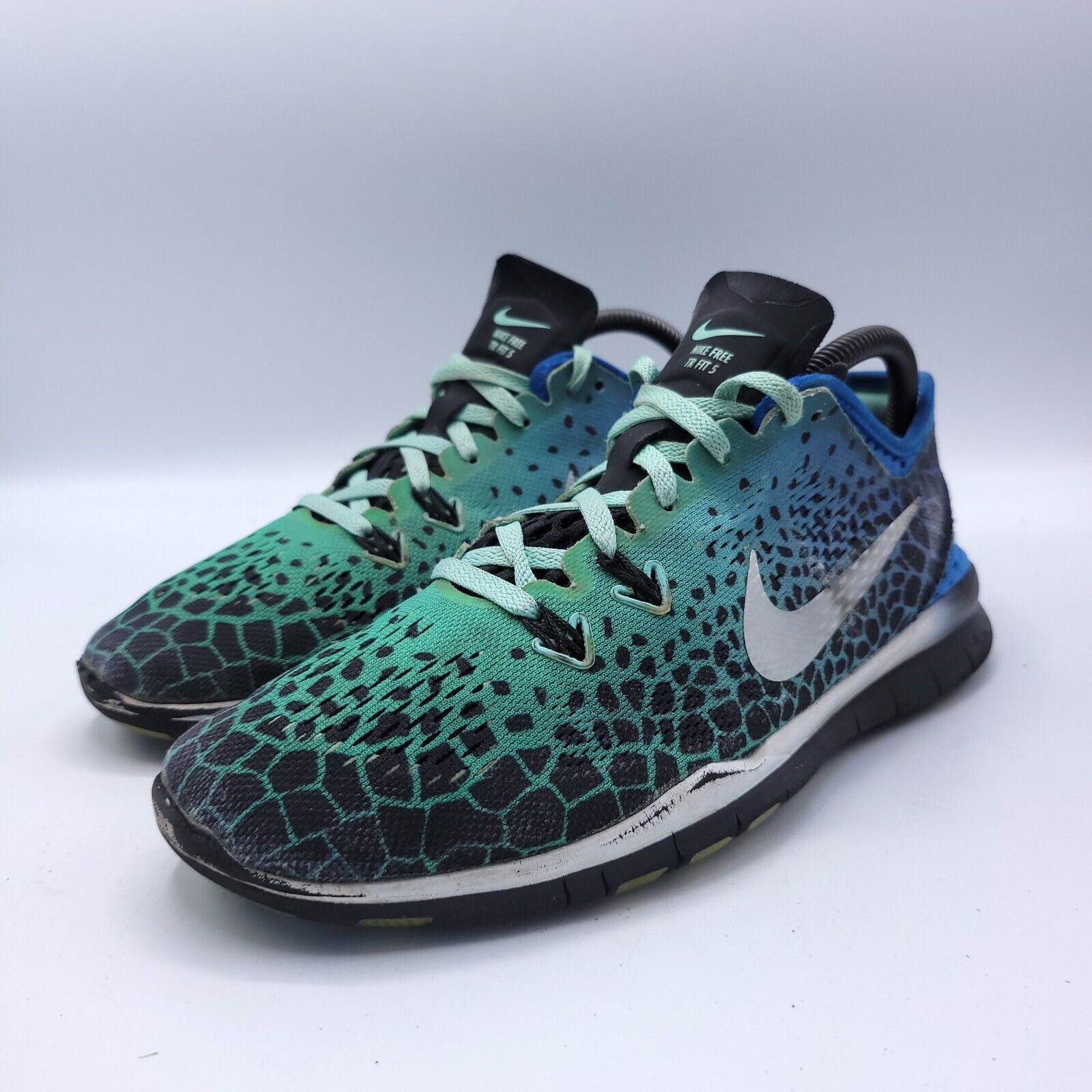 Nike Nike Free TR Fit 5 Shoe Womens Size 9 704695-013 Blue Black Size US 9 / IT 39 - 1 Thumbnail