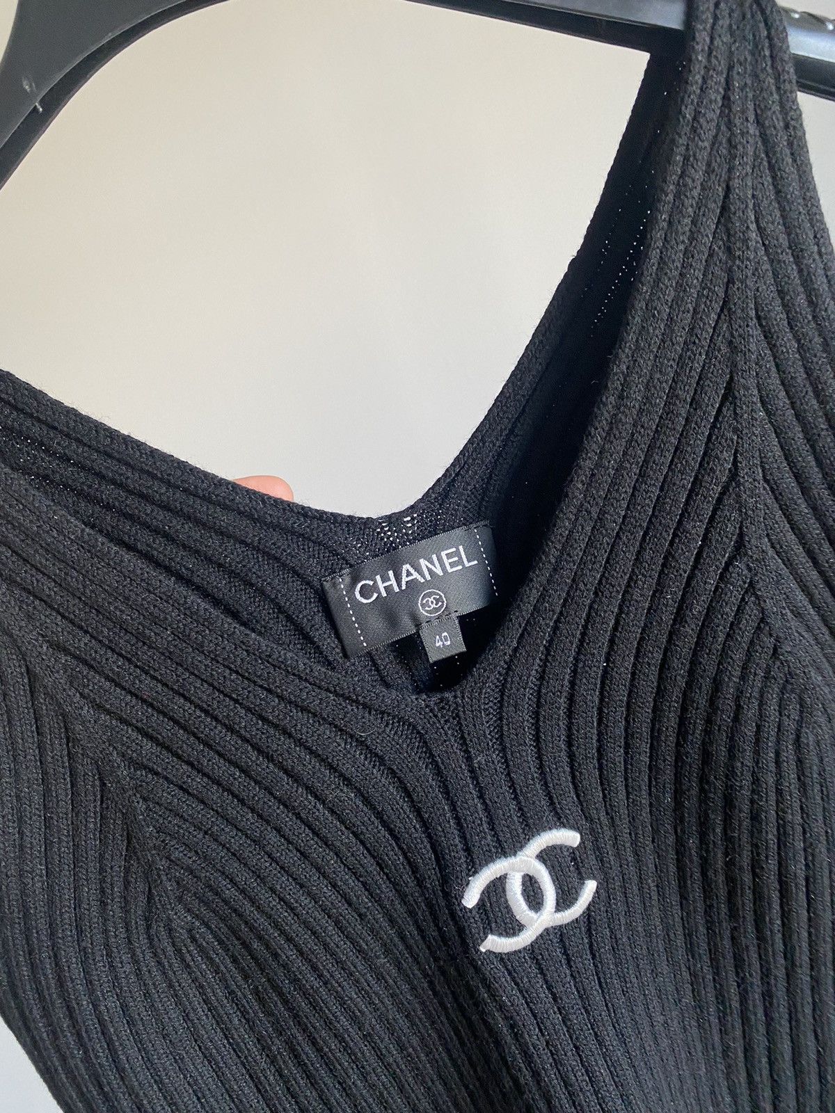 Chanel Chanel Ribbed Knit Tank Top Size M / US 6-8 / IT 42-44 - 10 Thumbnail