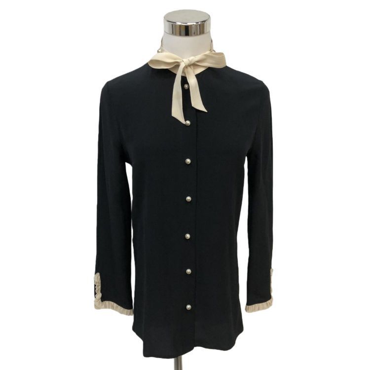 Gucci Gucci Silk Pearl Button Blouse Size 36 Size XS / US 0-2 / IT 36-38 - 1 Thumbnail