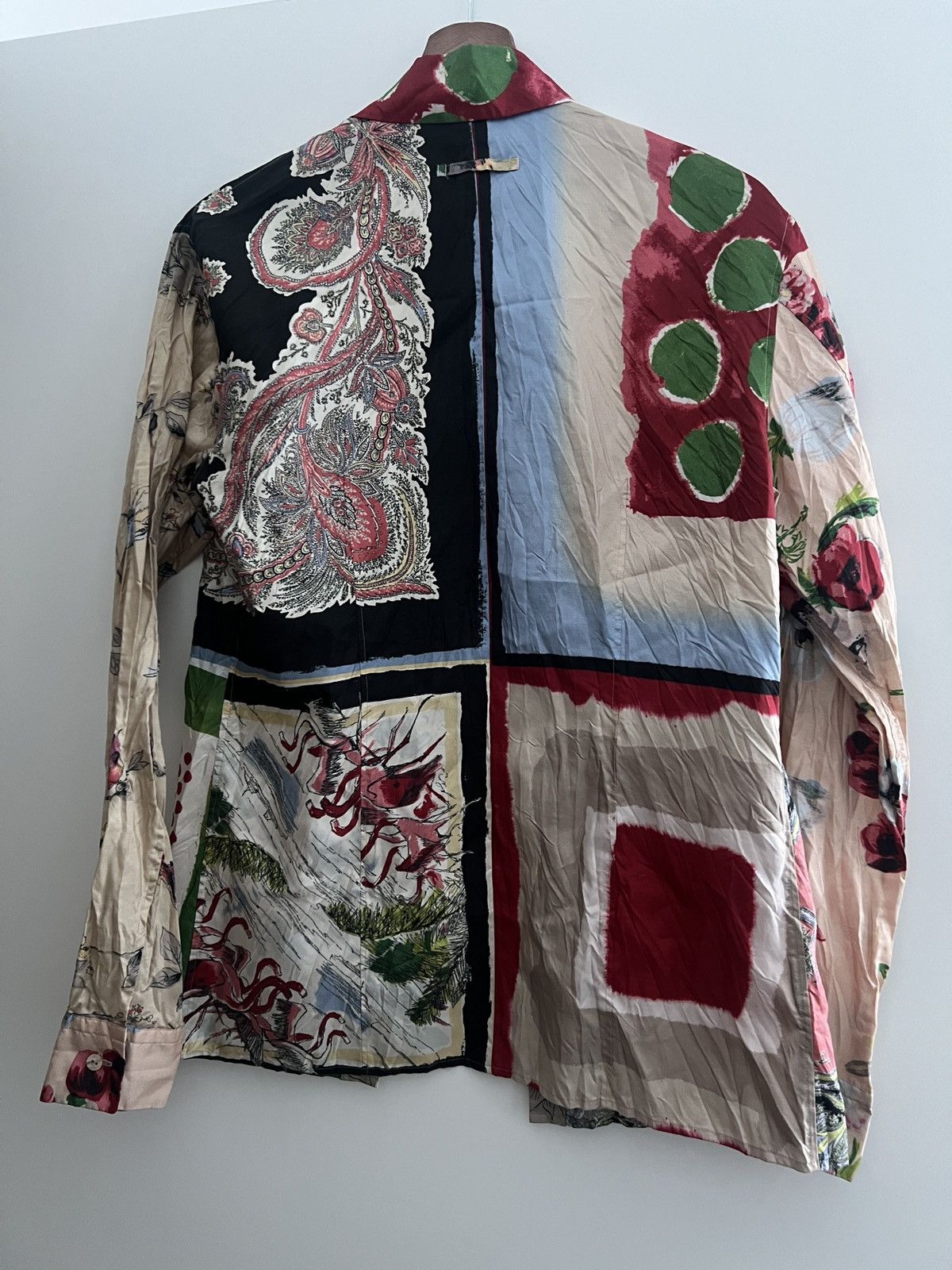 Jean Paul Gaultier Jean-Paul GAULTIER HOMME Scarf Print Wrinkled Shirt Size US M / EU 48-50 / 2 - 4 Thumbnail