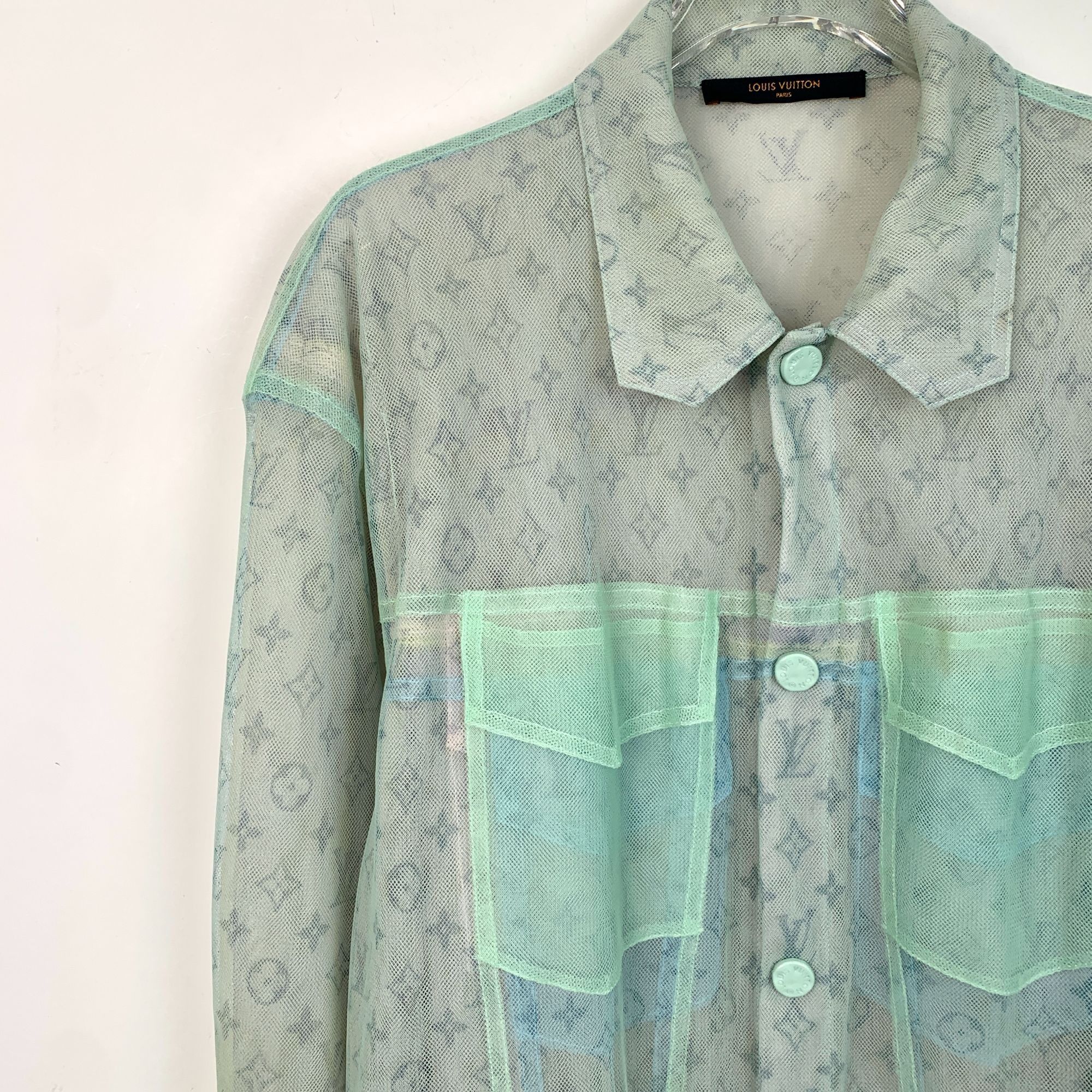Louis Vuitton Louis Vuitton Sheer Monogram Jacket Mens Button-Up Size 50 M Size US M / EU 48-50 / 2 - 3 Thumbnail