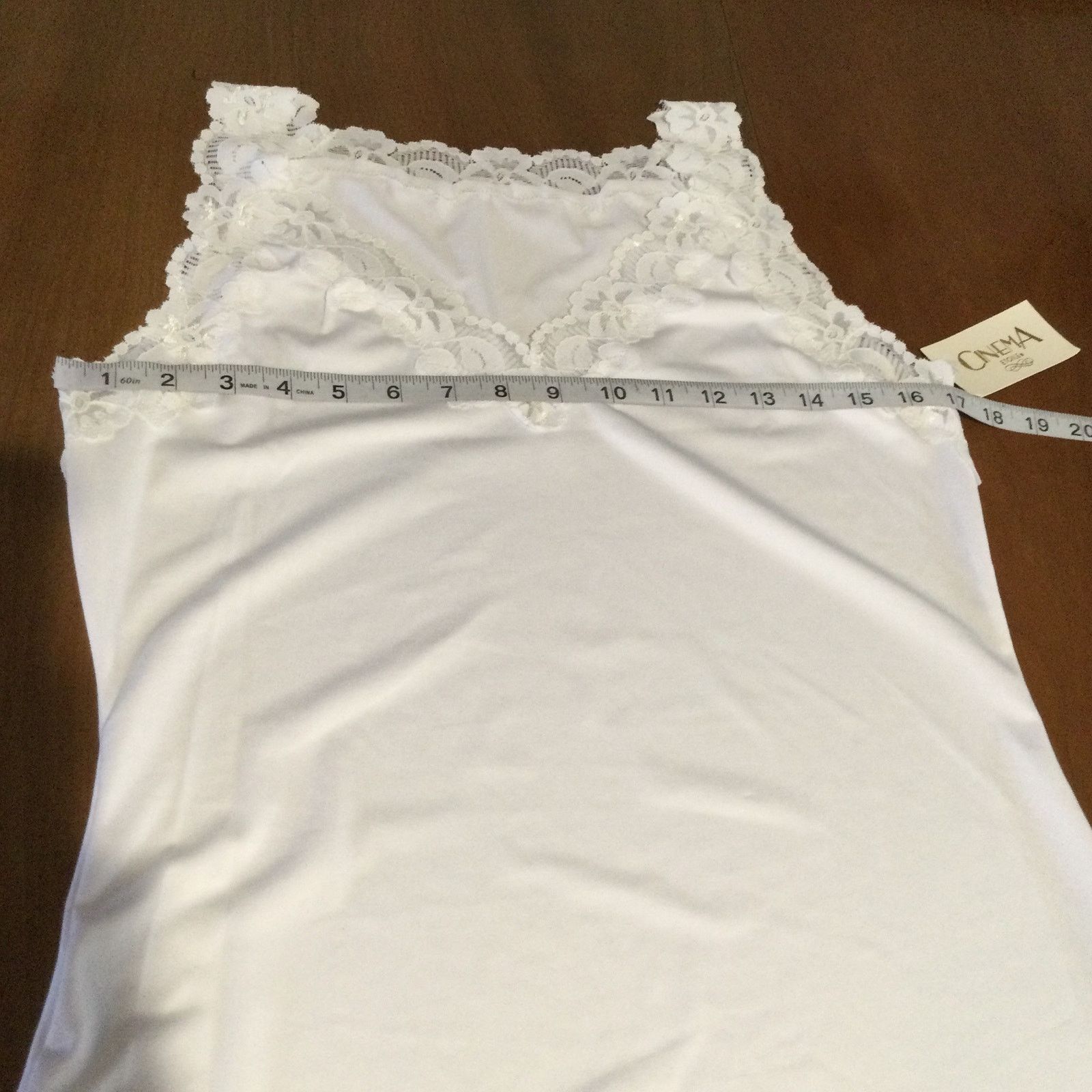 Other Cinema Etoile Lace Trimmed Sleeveless V-Neck Tank Size M NWT Size M / US 6-8 / IT 42-44 - 13 Thumbnail