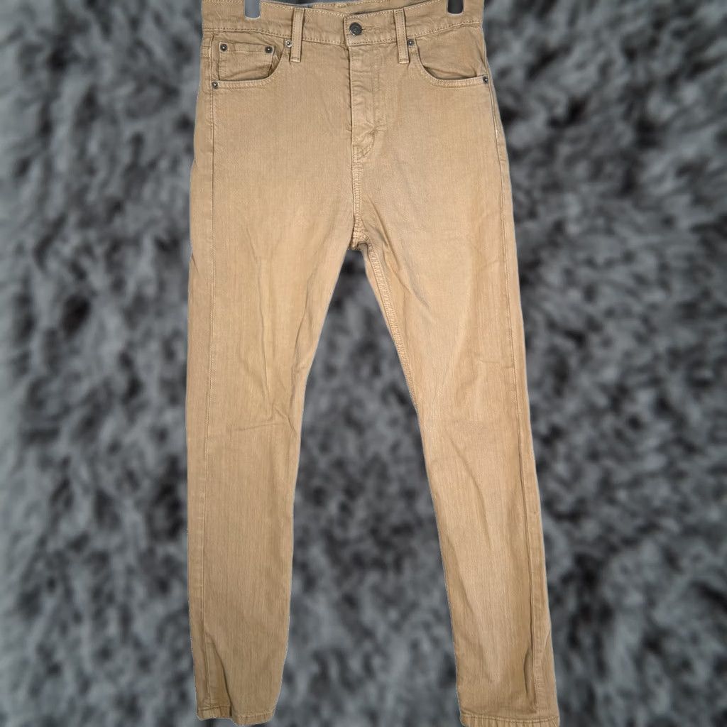 Levi's VINTAGE Levi's 510 Jeans Mens 30x32 Beige Skinny Fit Stretch Denim Pants Casual Style Size US 30 / EU 46 - 1 Thumbnail