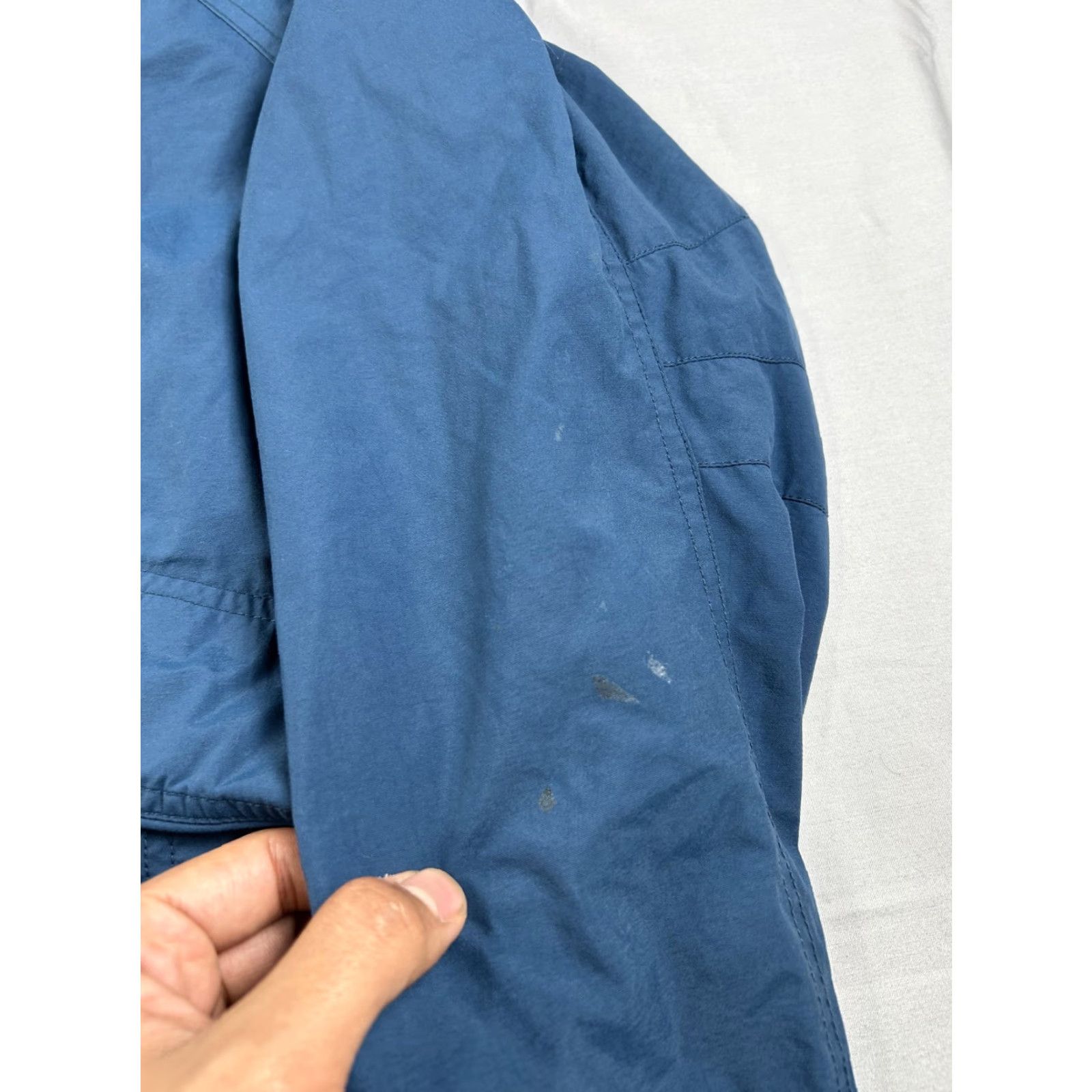Vintage Cabela's Jacket Mens Small Blue Hooded Fleece Lined Windbreaker Outdoor Bomber Size US S / EU 44-46 / 1 - 6 Thumbnail