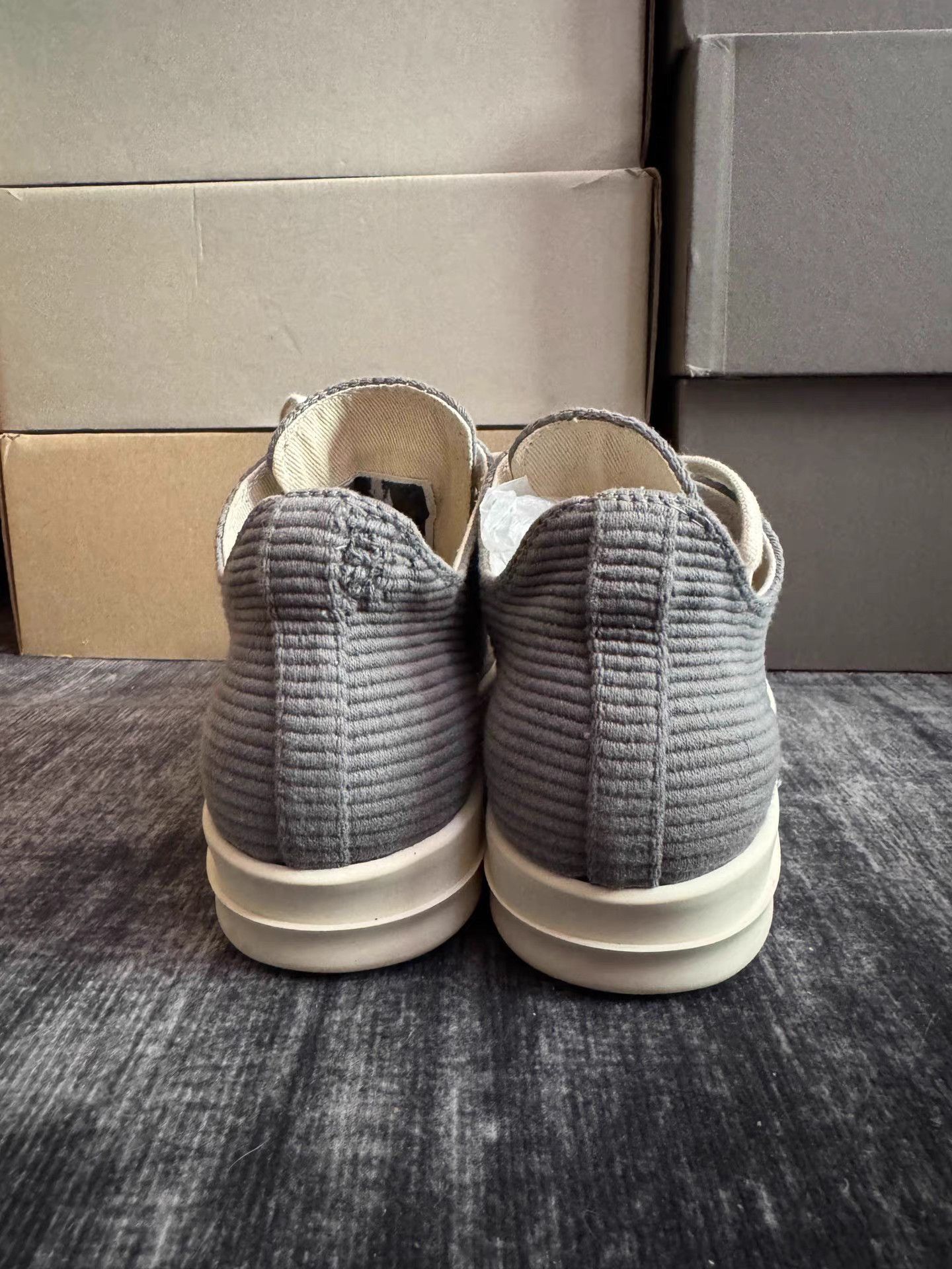 Rick Owens rick owens Gray Corduroy Turbo Cyclops Size US 8.5 / IT 38.5 - 5 Thumbnail