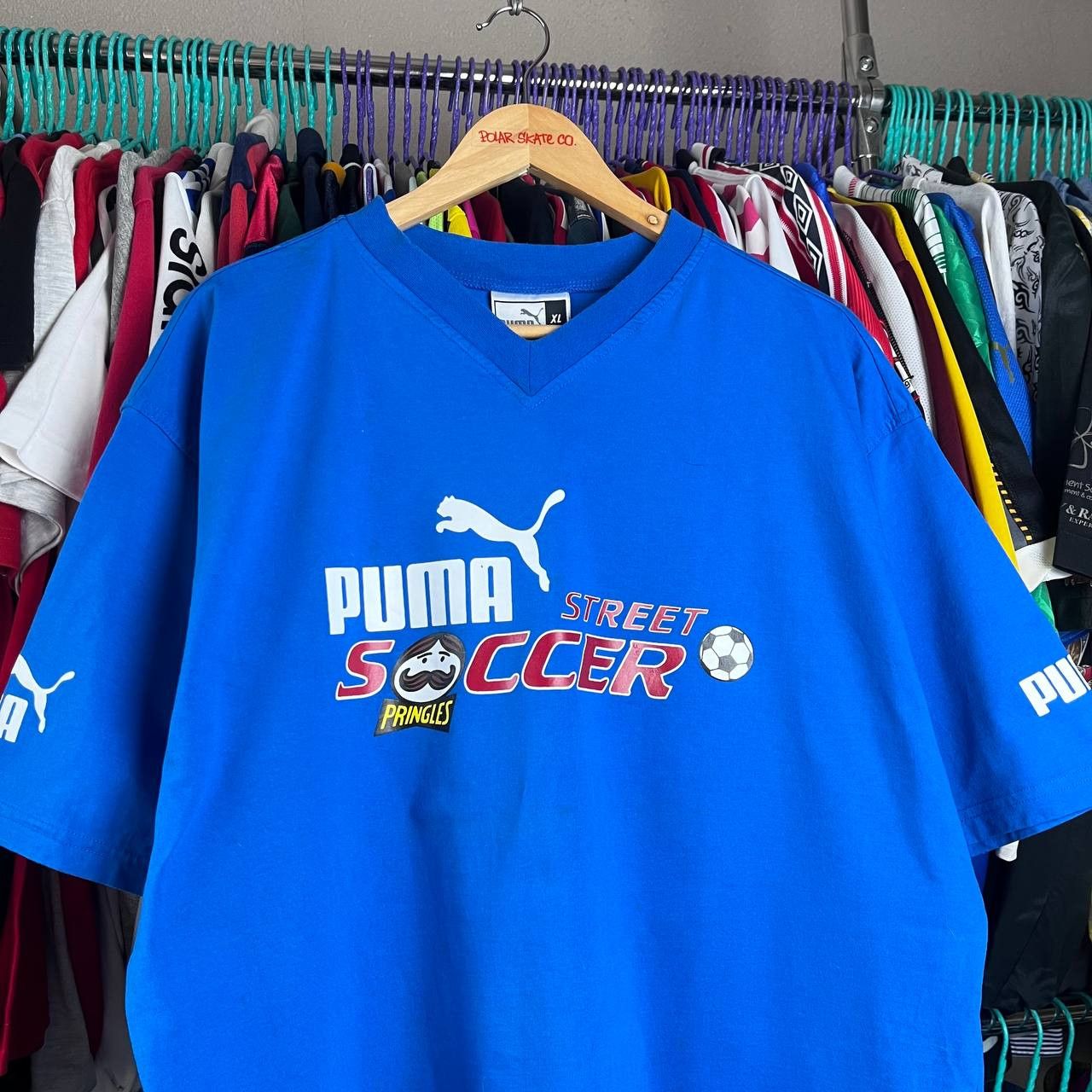 Puma Vintage 90s Puma Street Soccer Cup Tshirt Retro Football Size US XL / EU 56 / 4 - 1 Thumbnail