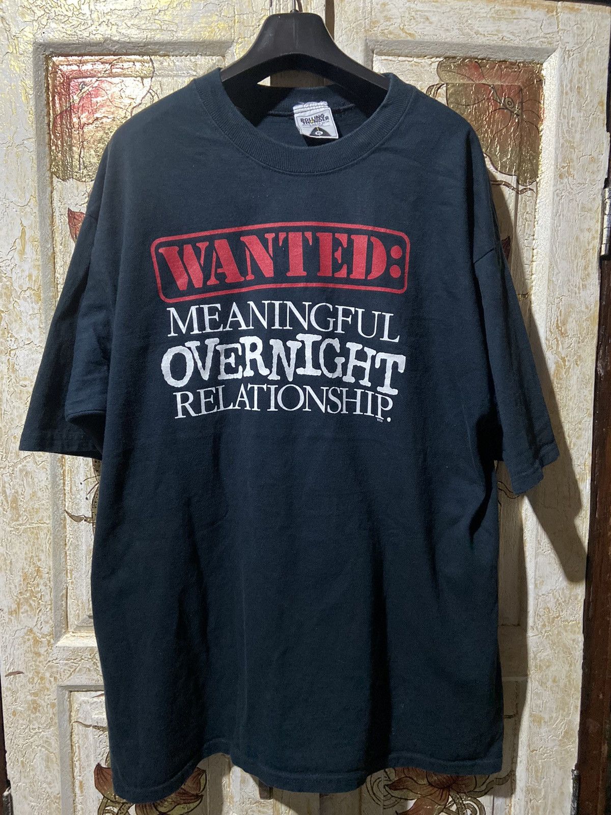 Vintage Vintage Wanted Meaningful Overnight Relationship tee size L Size US XL / EU 56 / 4 - 2 Thumbnail