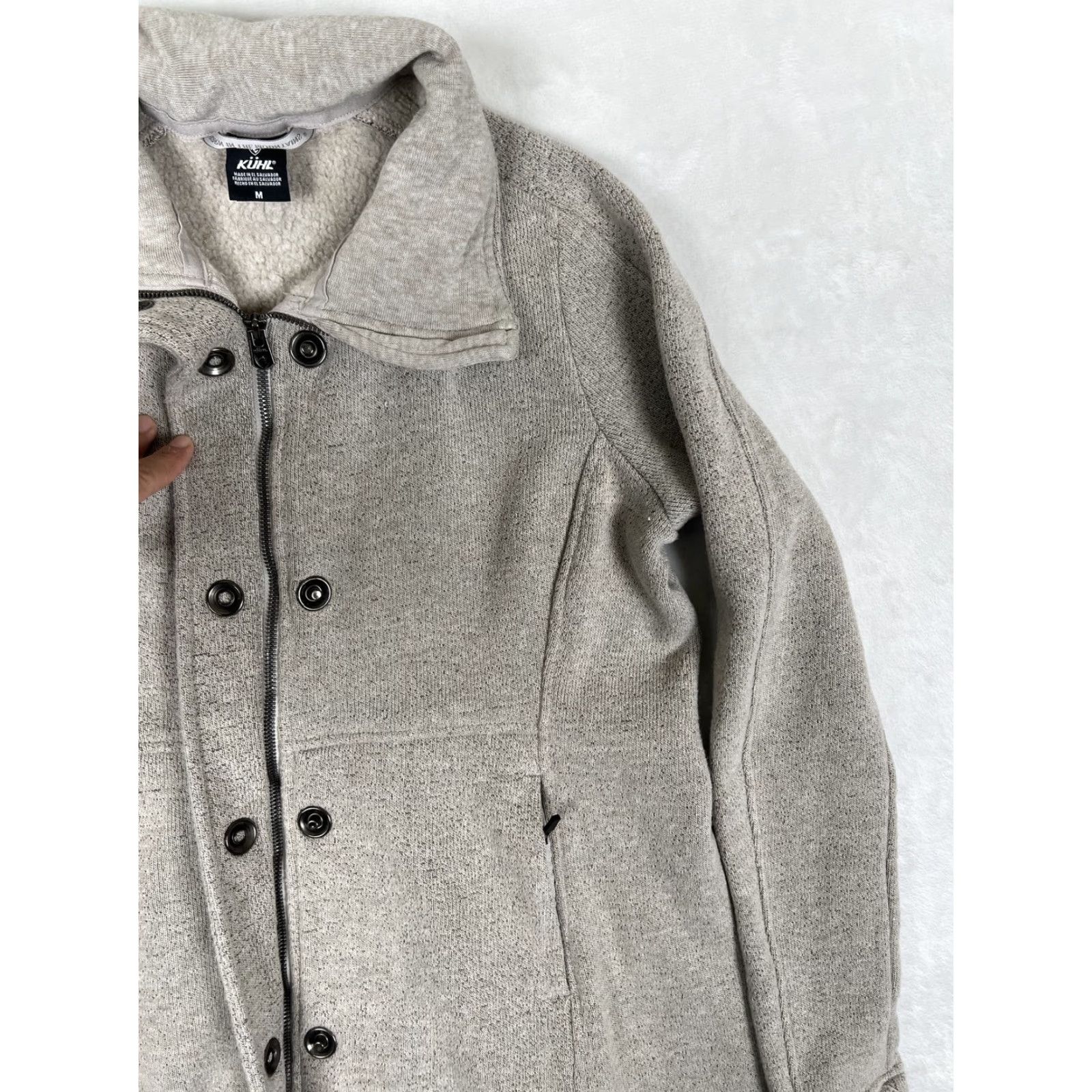 Vintage Kuhl Highland Long Jacket Coat Women's M Gray Fleece Lined Coat Jacket Mid-Length Size M / US 6-8 / IT 42-44 - 4 Thumbnail