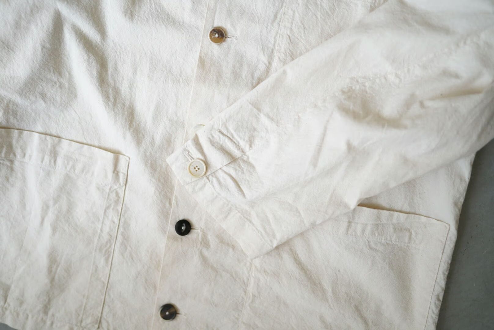 Barena Barena Oversized Stae Garzoto Overshirt - Ecru Cotton Size US L / EU 52-54 / 3 - 8 Thumbnail