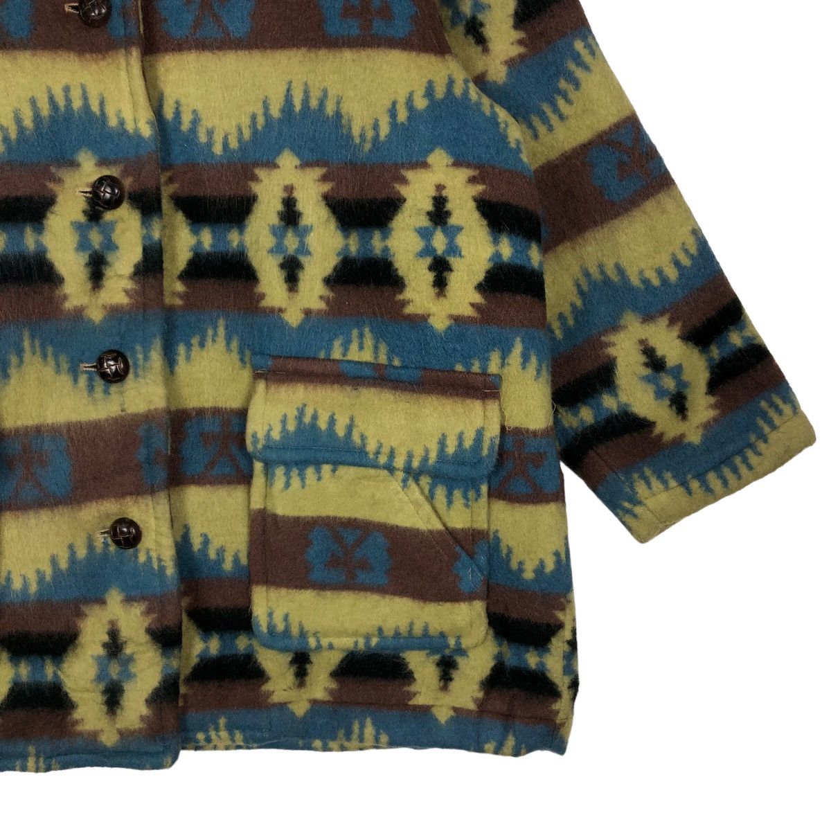 Japanese Brand 🔥90’s Vintage Navajo Aztec Wool Jacket Inspire Pendelton Size US M / EU 48-50 / 2 - 4 Thumbnail