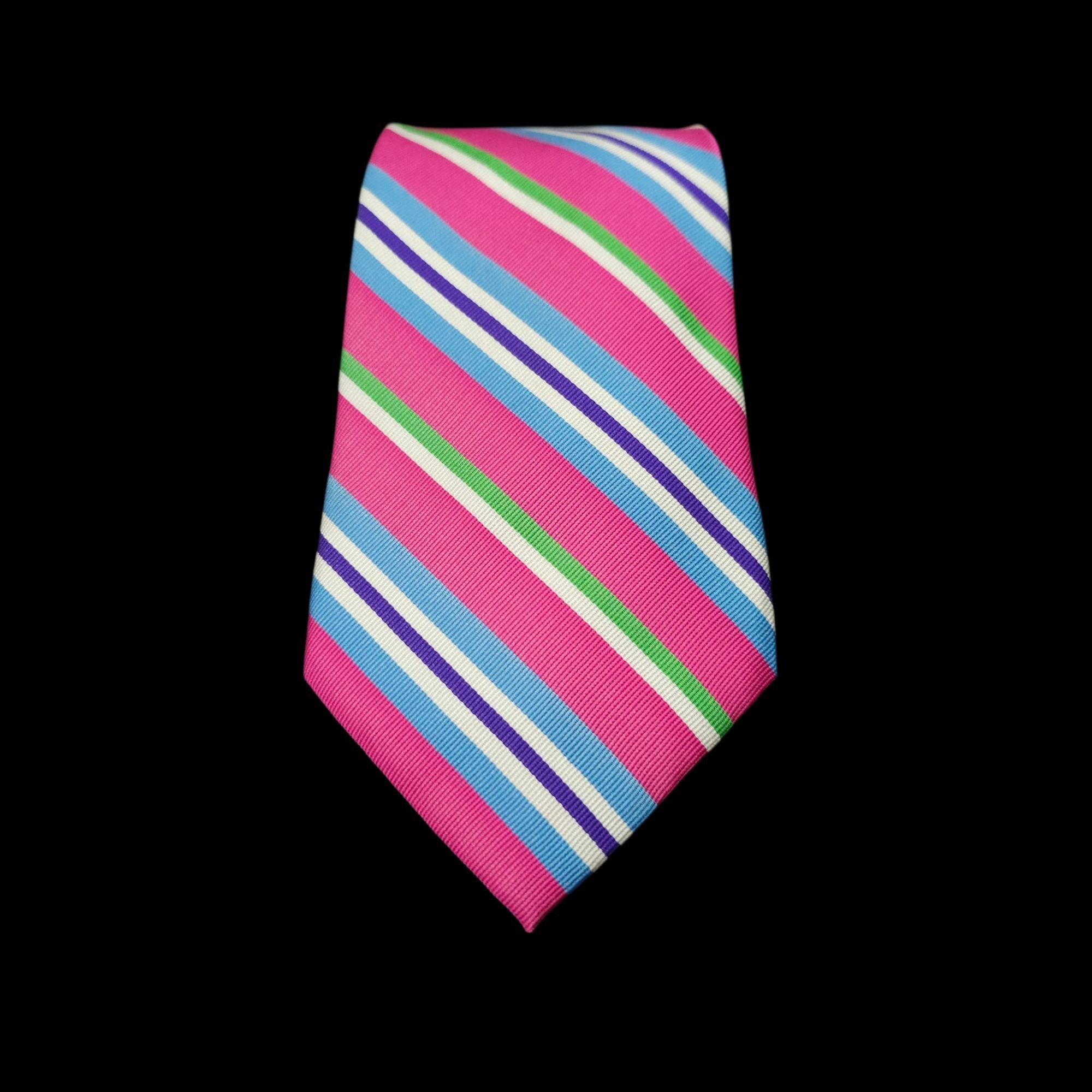 Lauren Ralph Lauren Lauren Ralph Lauren Classic Striped Tie Silk Repp Necktie Size ONE SIZE - 3 Thumbnail