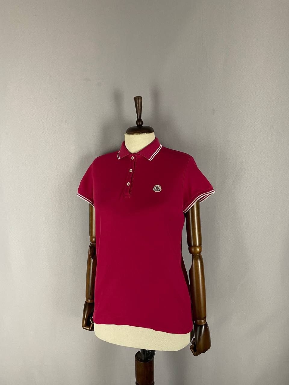 Moncler Moncler Polo Pink Women Tee Size US S / EU 44-46 / 1 - 1 Thumbnail