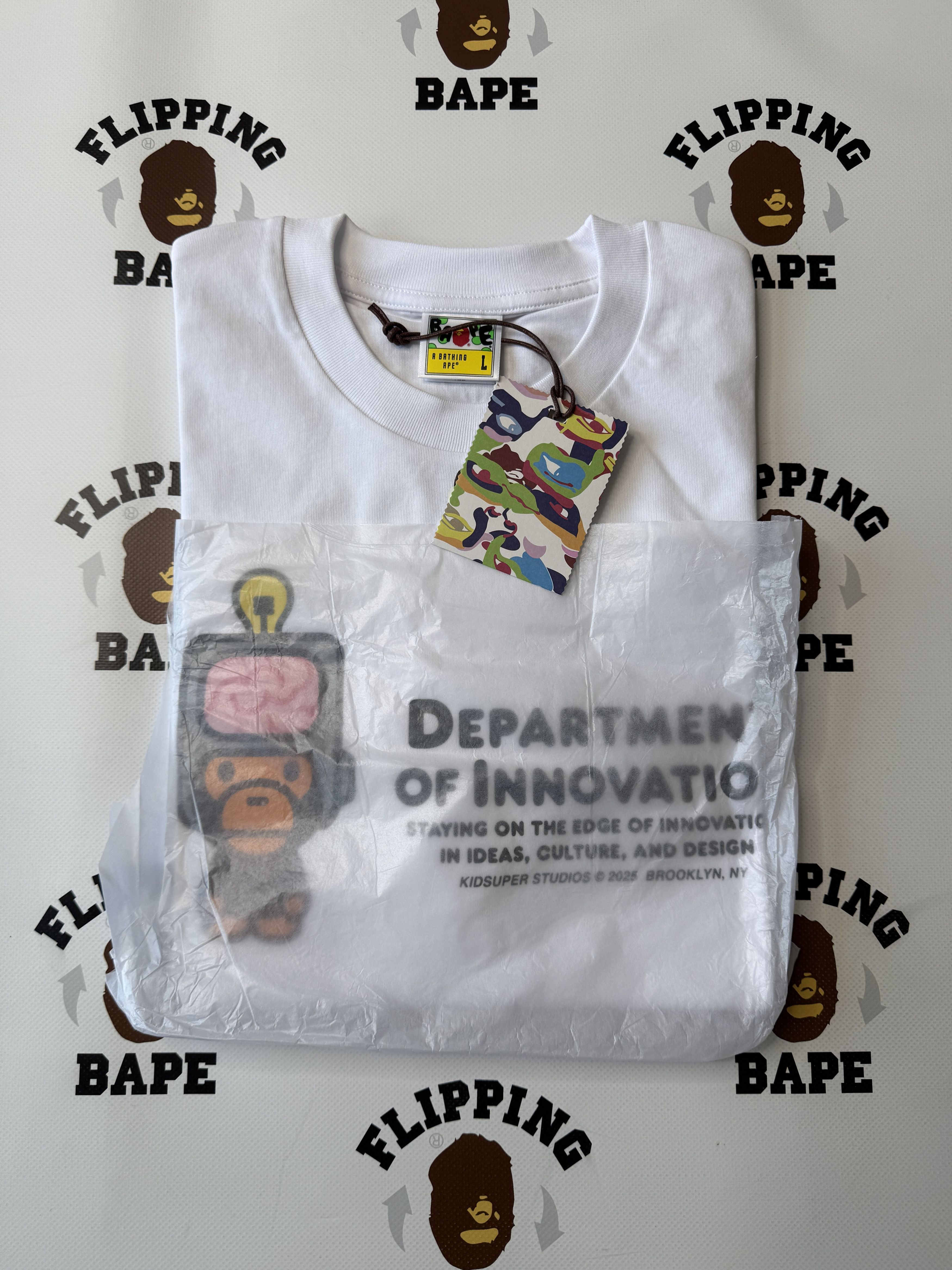 Bape BAPE X KIDSUPER MILO GRAPHIC TEE Size US L / EU 52-54 / 3 - 10 Thumbnail