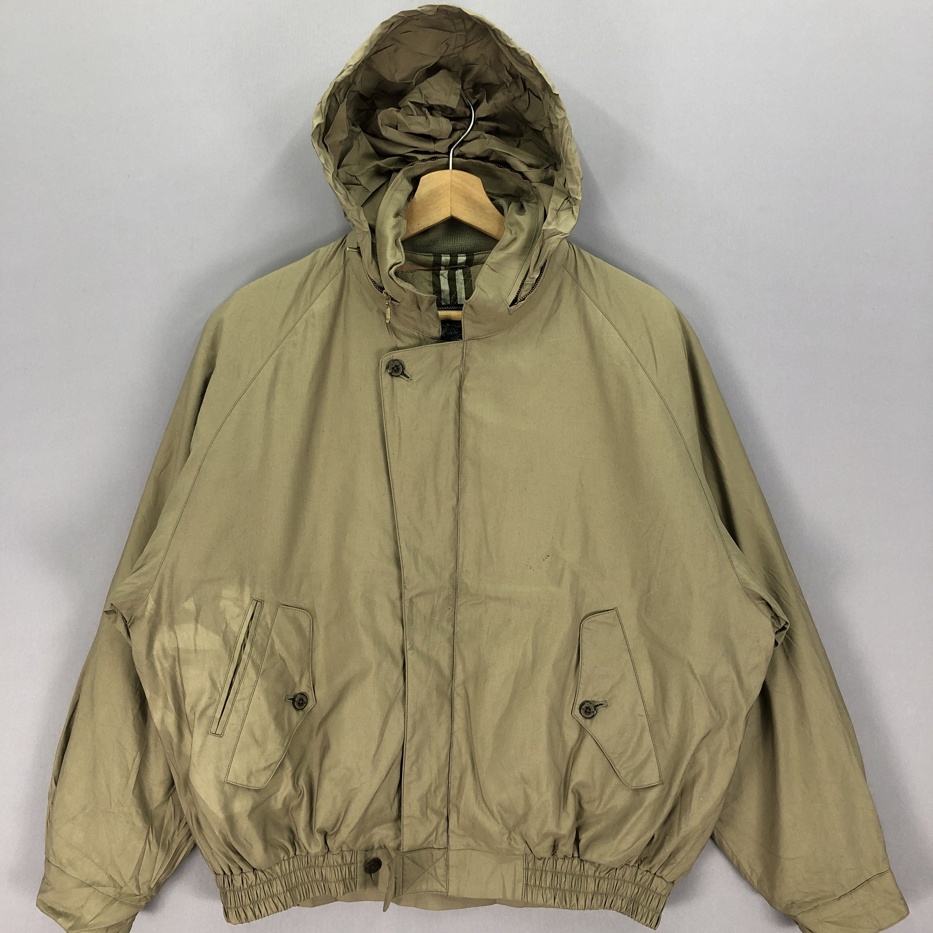 Burberry × Vintage Vintage 90s Burberry Hoodie Faded Zipper Jackets Size US L / EU 52-54 / 3 - 2 Thumbnail