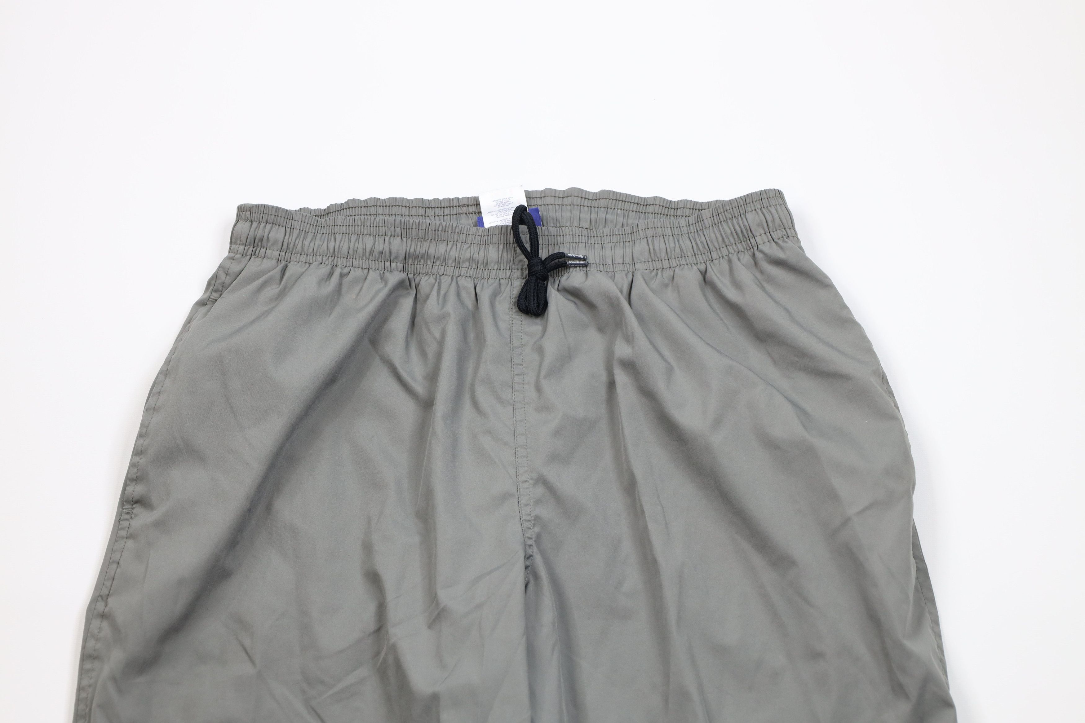Reebok Vintage 90s Y2K Reebok Lined Wide Leg Windbreaker Pants Gray Size US 36 / EU 52 - 2 Thumbnail