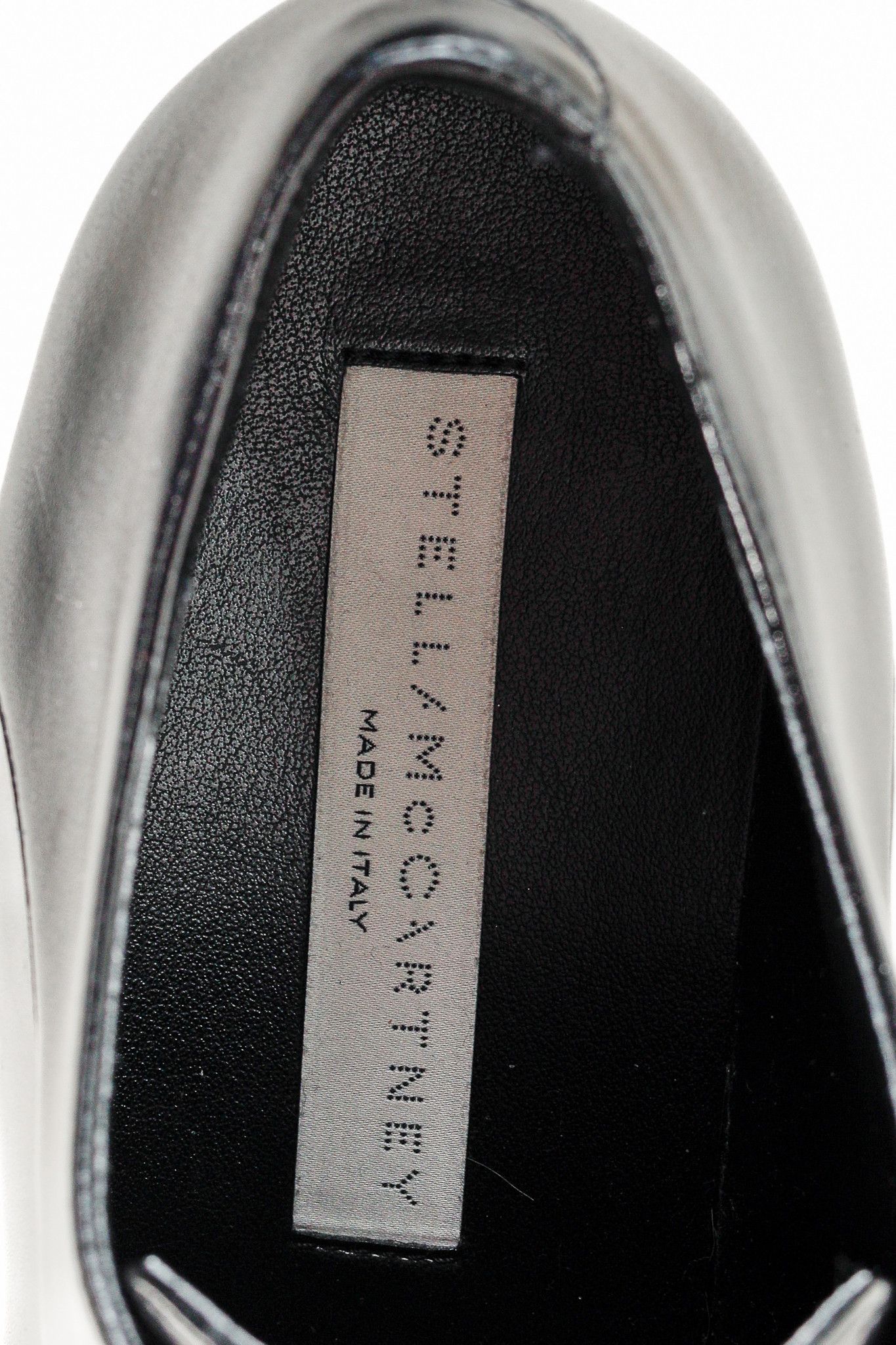 Stella McCartney Stella McCartney Elyse Black Vegan-Leather Lace-Up Platforms Size US 7.5 / IT 37.5 - 9 Thumbnail