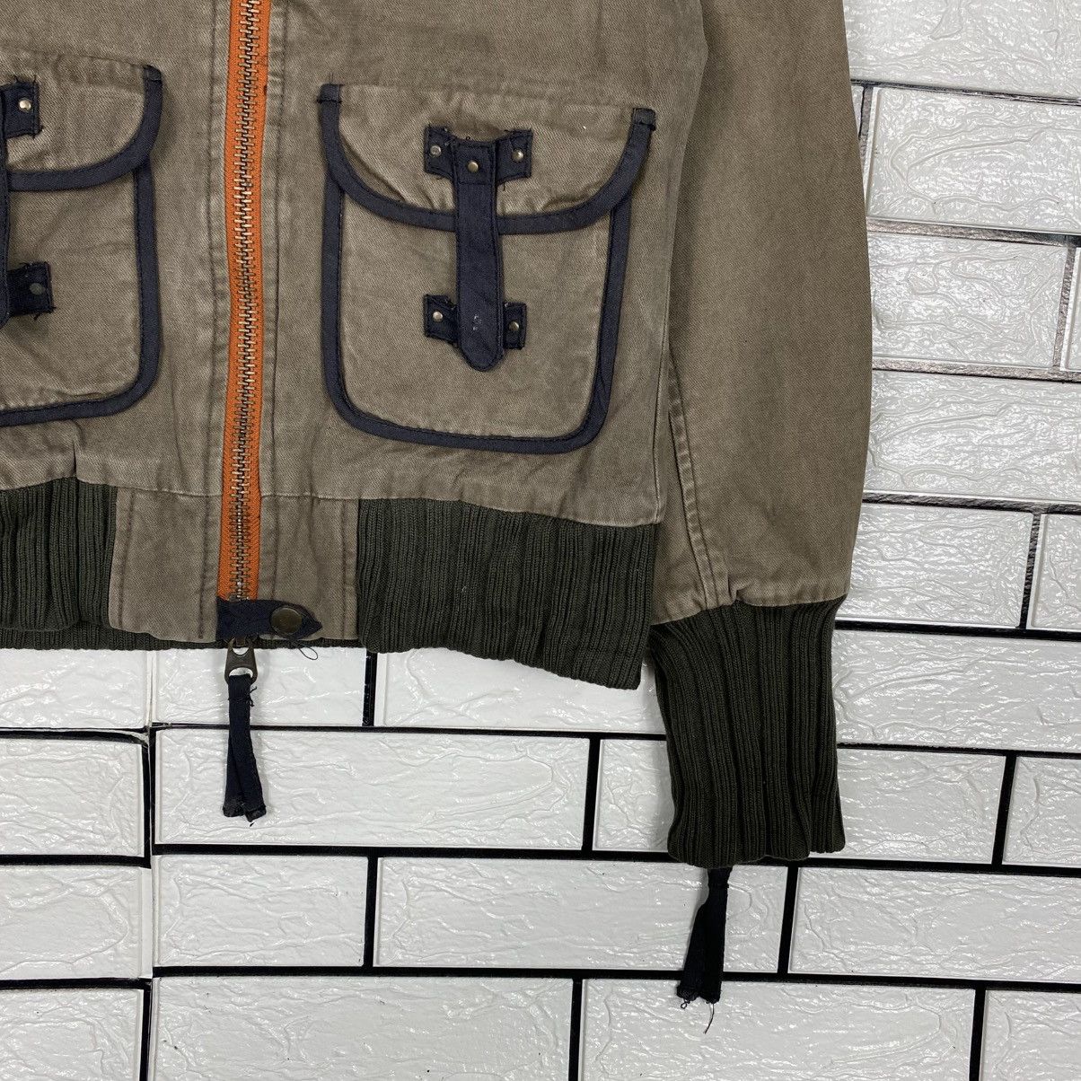 Japanese Brand 📌Cropped Bondage Parachute Biker Jacket Avirex Size US S / EU 44-46 / 1 - 6 Thumbnail