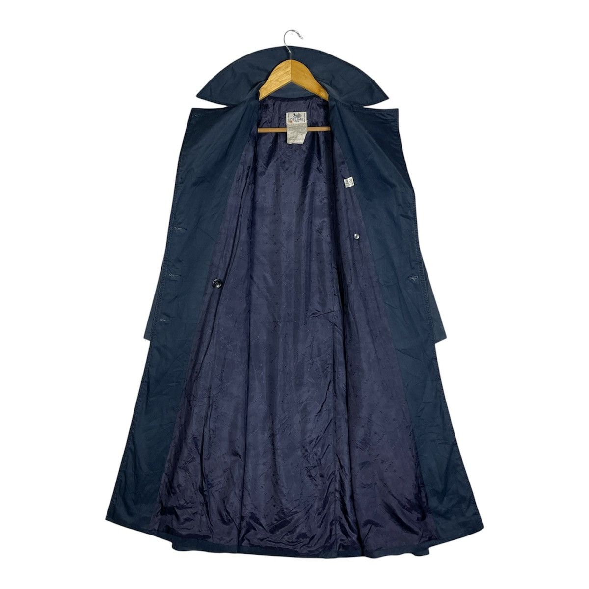 Celine 70S CELINE PARIS CARRIAGE LOGO TRENCH COAT WITH GOLD BUTTONS Size S / US 4 / IT 40 - 3 Thumbnail