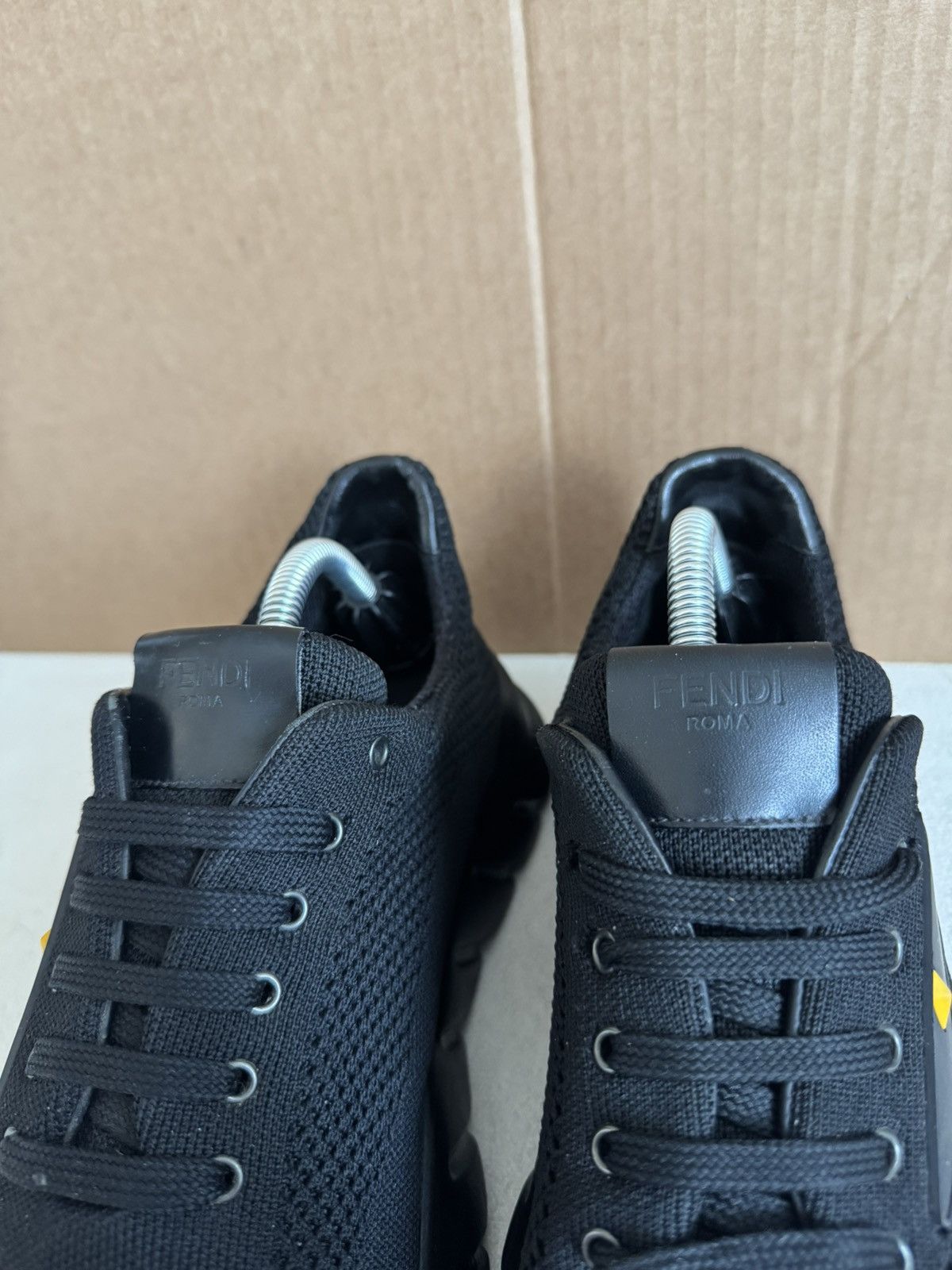 Fendi Fendi Black Bug Eyes Knit Sneakers Size US 9 / EU 42 - 3 Thumbnail
