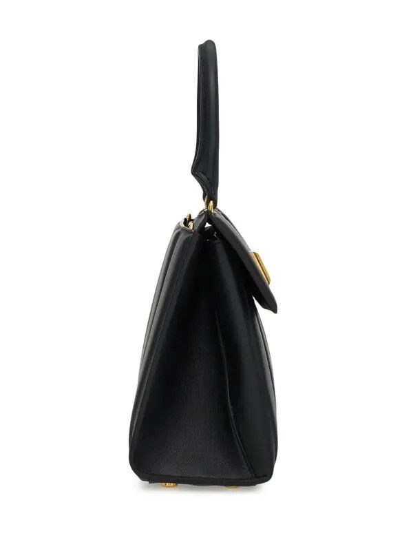 Salvatore Ferragamo o1s1rm0924 Size: OS / Embosse Flip Leather Tote Bag in Black Size ONE SIZE - 4 Thumbnail