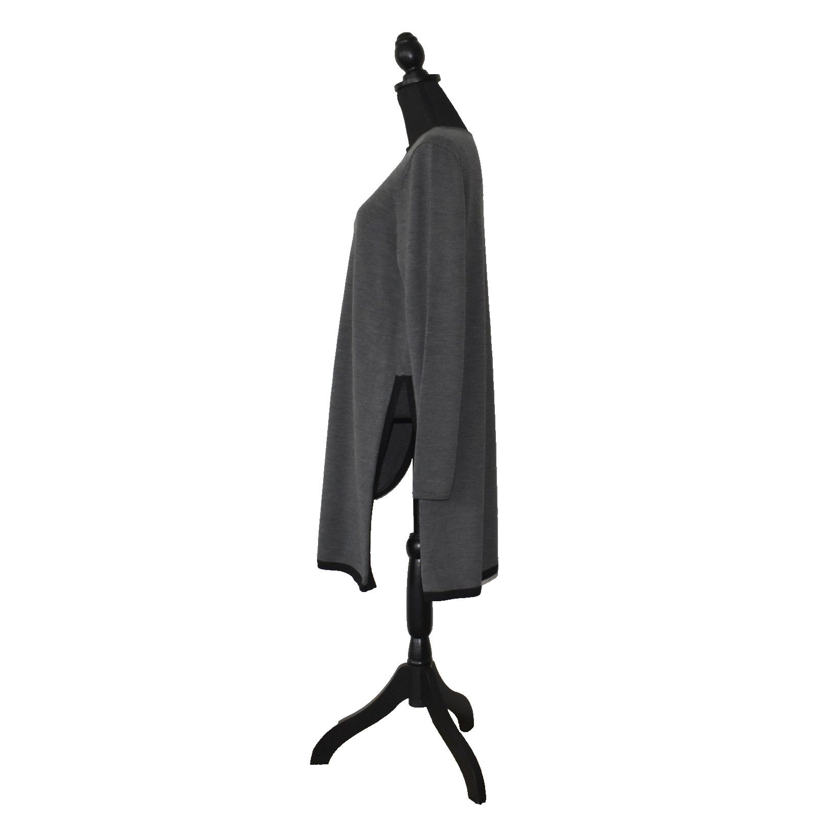 Eileen Fisher NEW EILEEN FISHER Merino Wool Hi-Lo Hem Long Sweater Size L Size L / US 10 / IT 46 - 4 Thumbnail