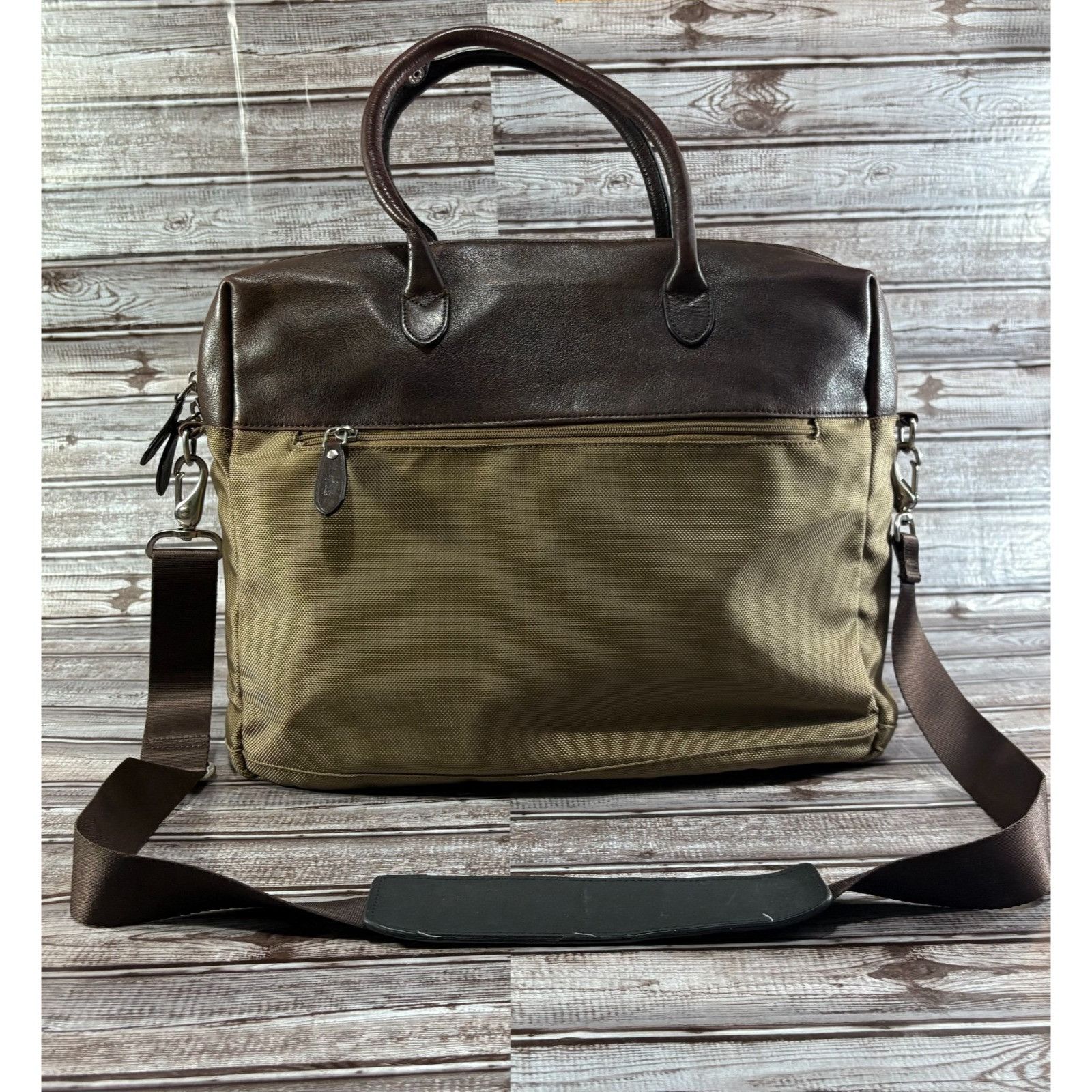 Polo Ralph Lauren Polo Ralph Lauren Leather Canvas Heritage Logo Messenger Lap Size ONE SIZE - 11 Thumbnail