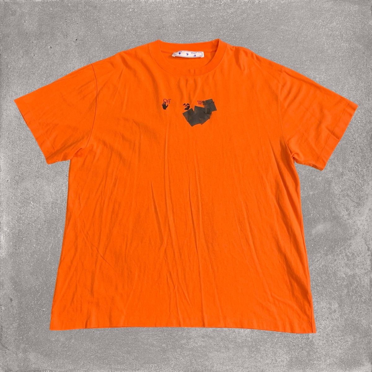 Off-White Off White XL Tee Marker Arrows Orange T-Shirt Virgil Abloh Size US XL / EU 56 / 4 - 2 Thumbnail
