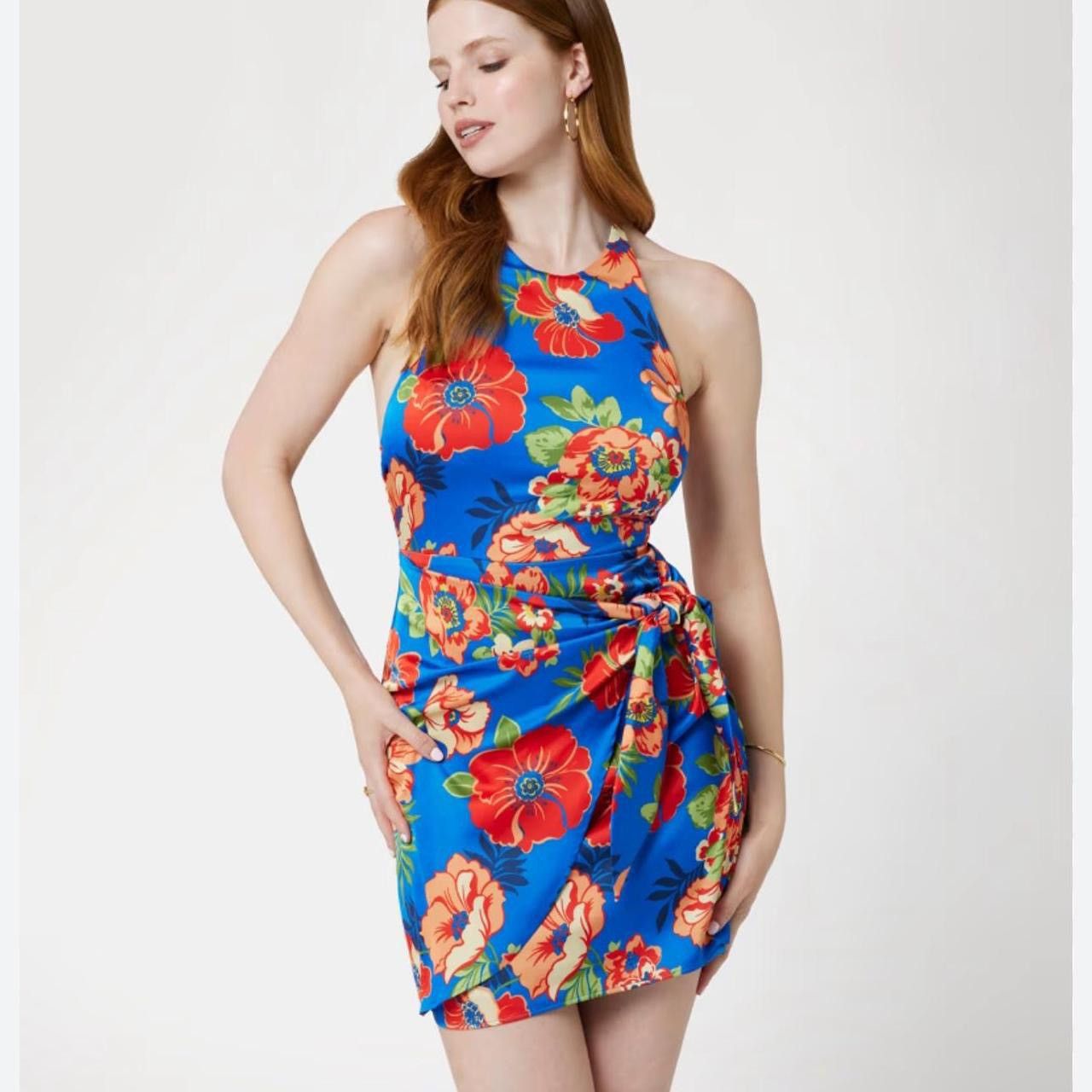 Guess GUESS Harper Halter Dress in Figueroa Floral Prin Size M / US 6-8 / IT 42-44 - 2 Thumbnail
