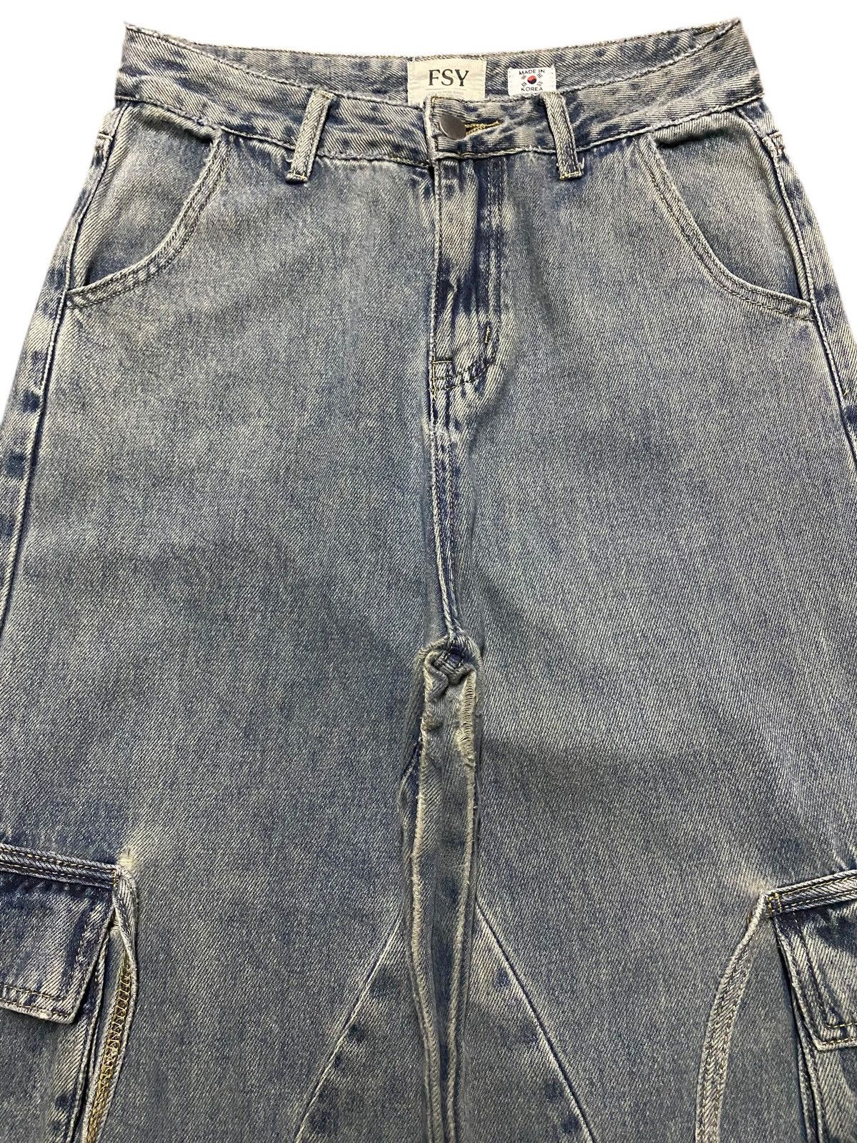 Vintage Vintage Japanese Brand FSY Super Baggy Lace Up Carpenter Size US 29 - 3 Thumbnail