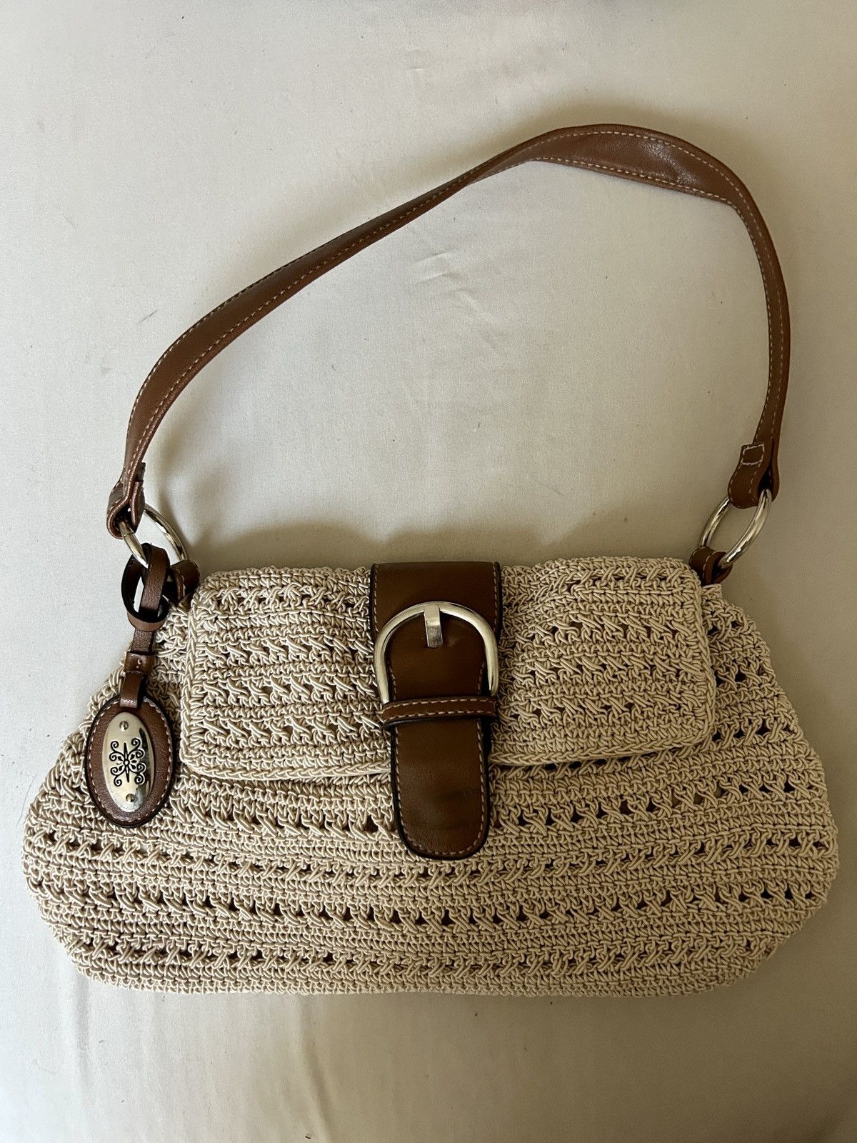 Other Coach Inspired Elegant Tan Crochet Shoulder Bag Size ONE SIZE - 1 Thumbnail