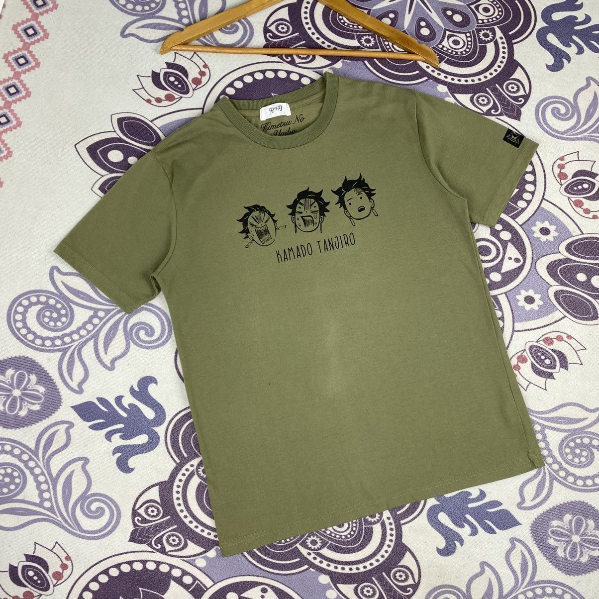 Anime Rare🔥Kamado Tanjiro Anime Shirt Big Logo Spell Out Size US M / EU 48-50 / 2 - 3 Thumbnail