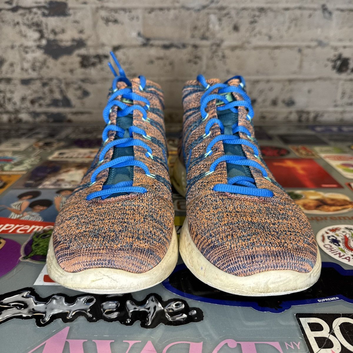 Nike Nike Flyknit Chukka Brave Blue Sz 9.5 Used Size US 9.5 / EU 42-43 - 4 Thumbnail