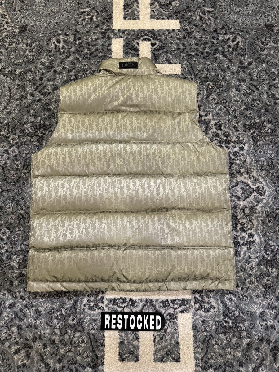 Dior Dior Oblique Puffer Vest Olive Size 56 Size US XL / EU 56 / 4 - 2 Thumbnail