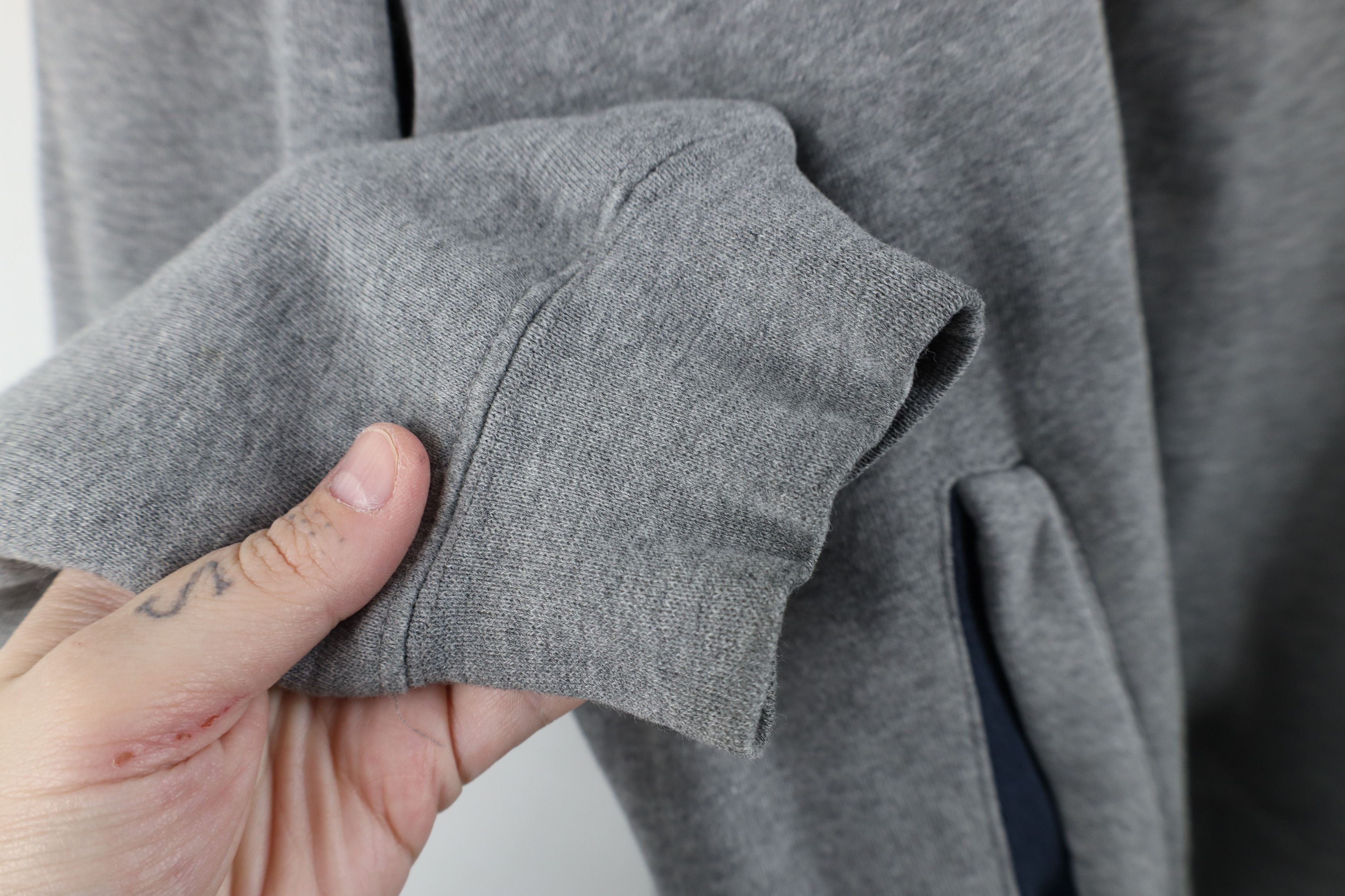 Vintage Vintage 90s Spell Out University of Michigan Hoodie Gray Size US XXL / EU 58 / 5 - 10 Thumbnail