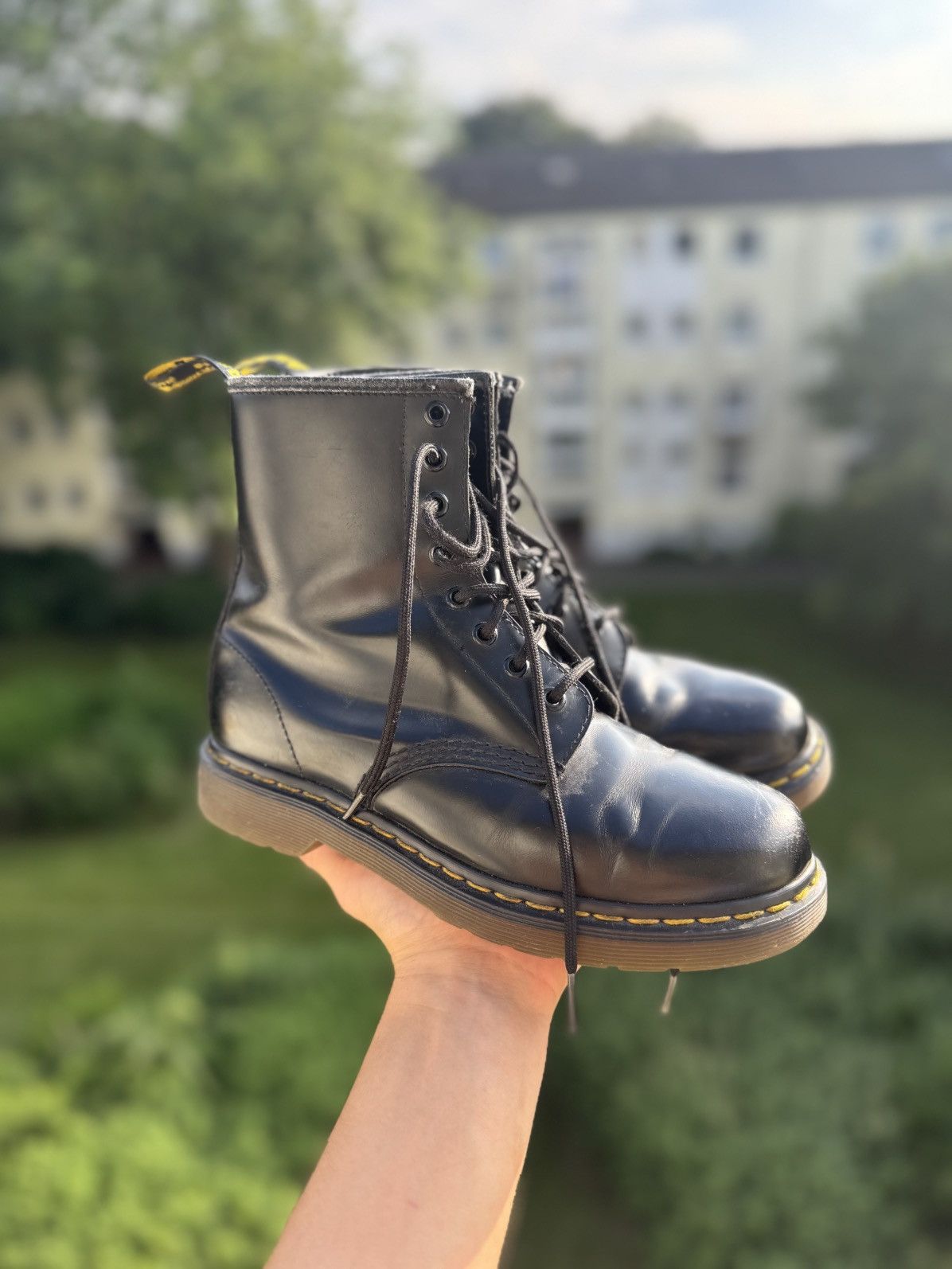 Dr.Martens Leather Boots Vintage Streetwear
