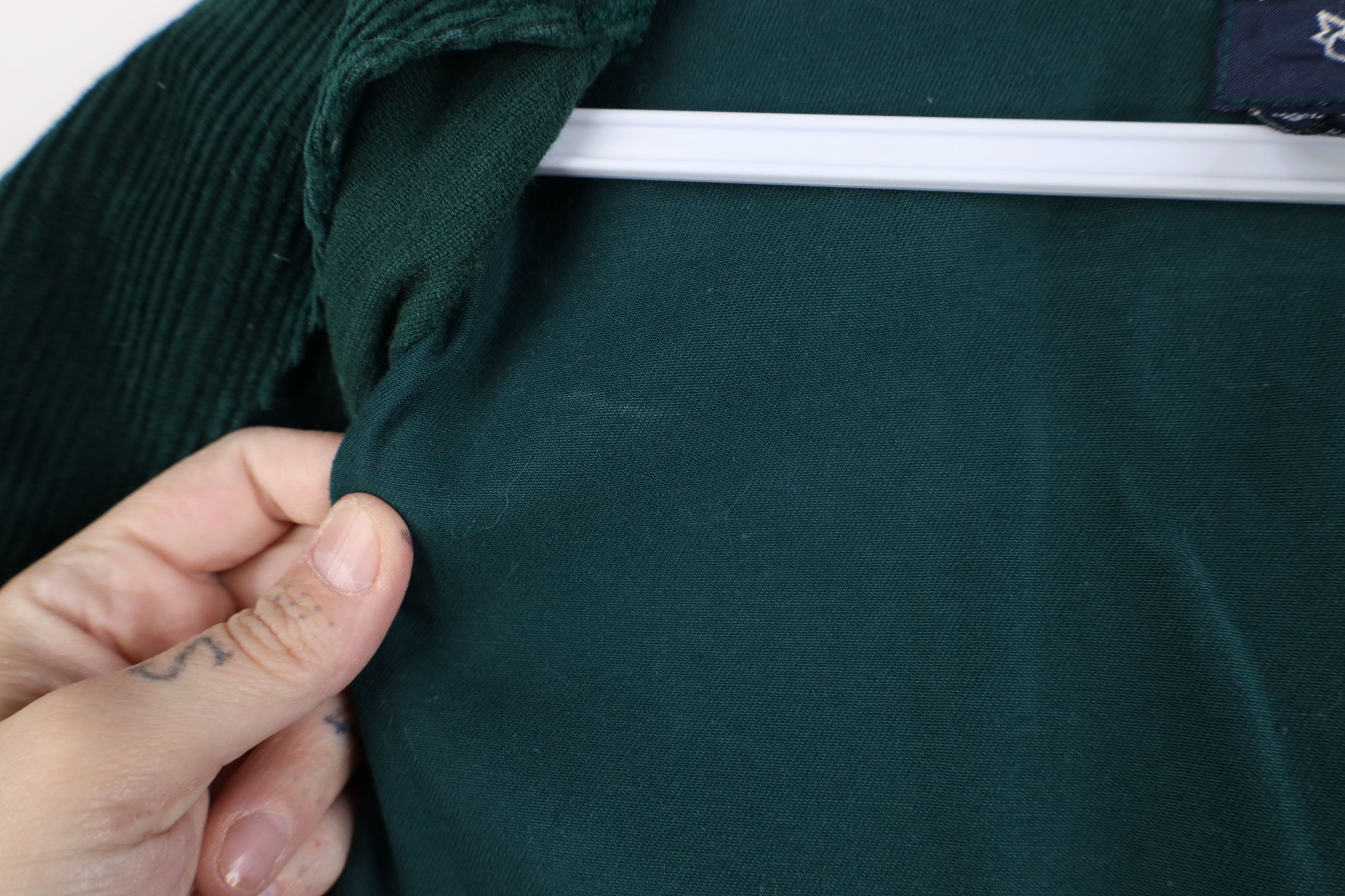 Vintage Vintage 90s Streetwear Corduroy Button Vest Jacket Green Size S / US 4 / IT 40 - 10 Thumbnail