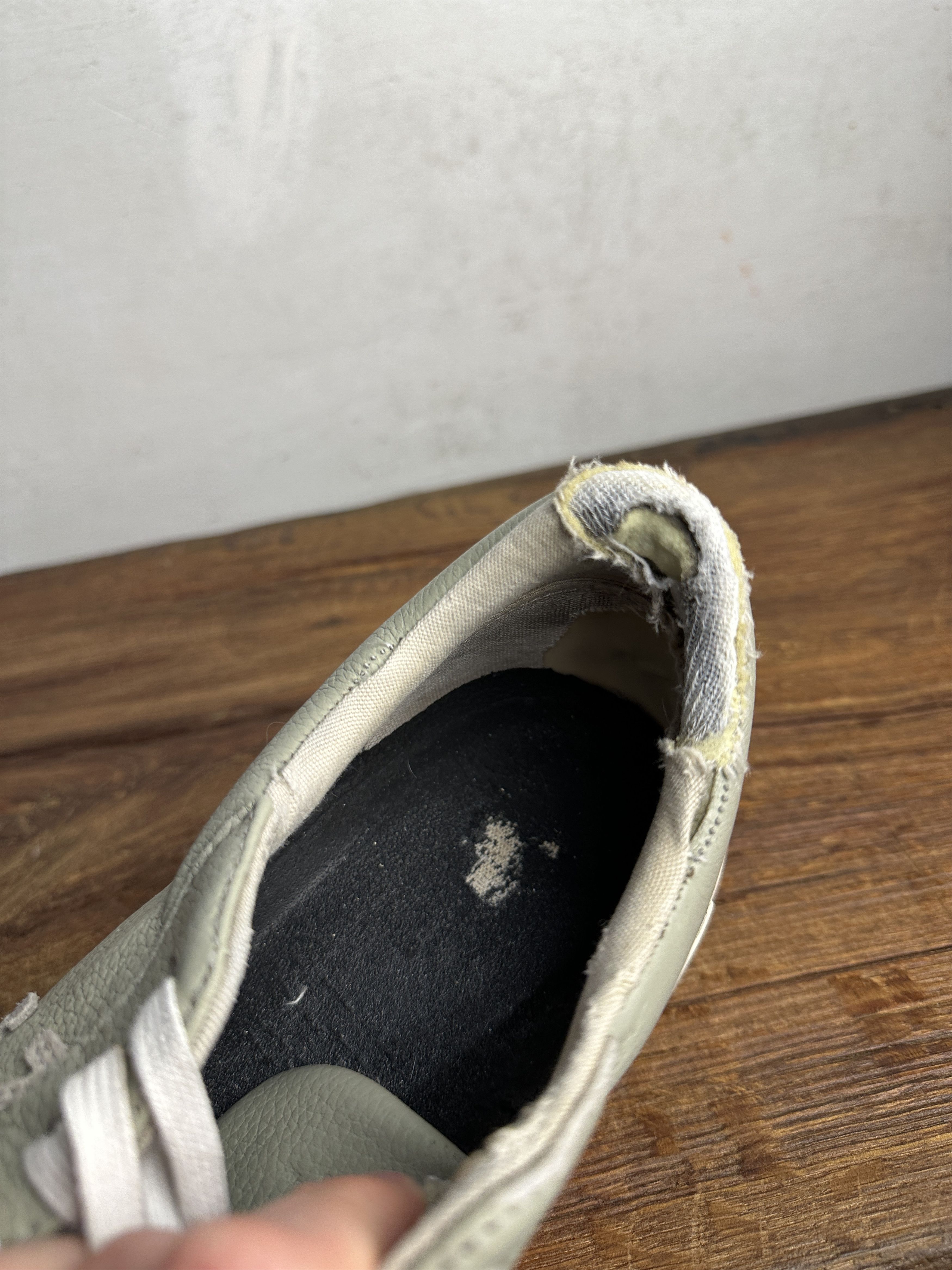 Off-White Off White Vulcanized Leather Low Top Grey Sneakers Size US 10 / EU 43 - 14 Thumbnail